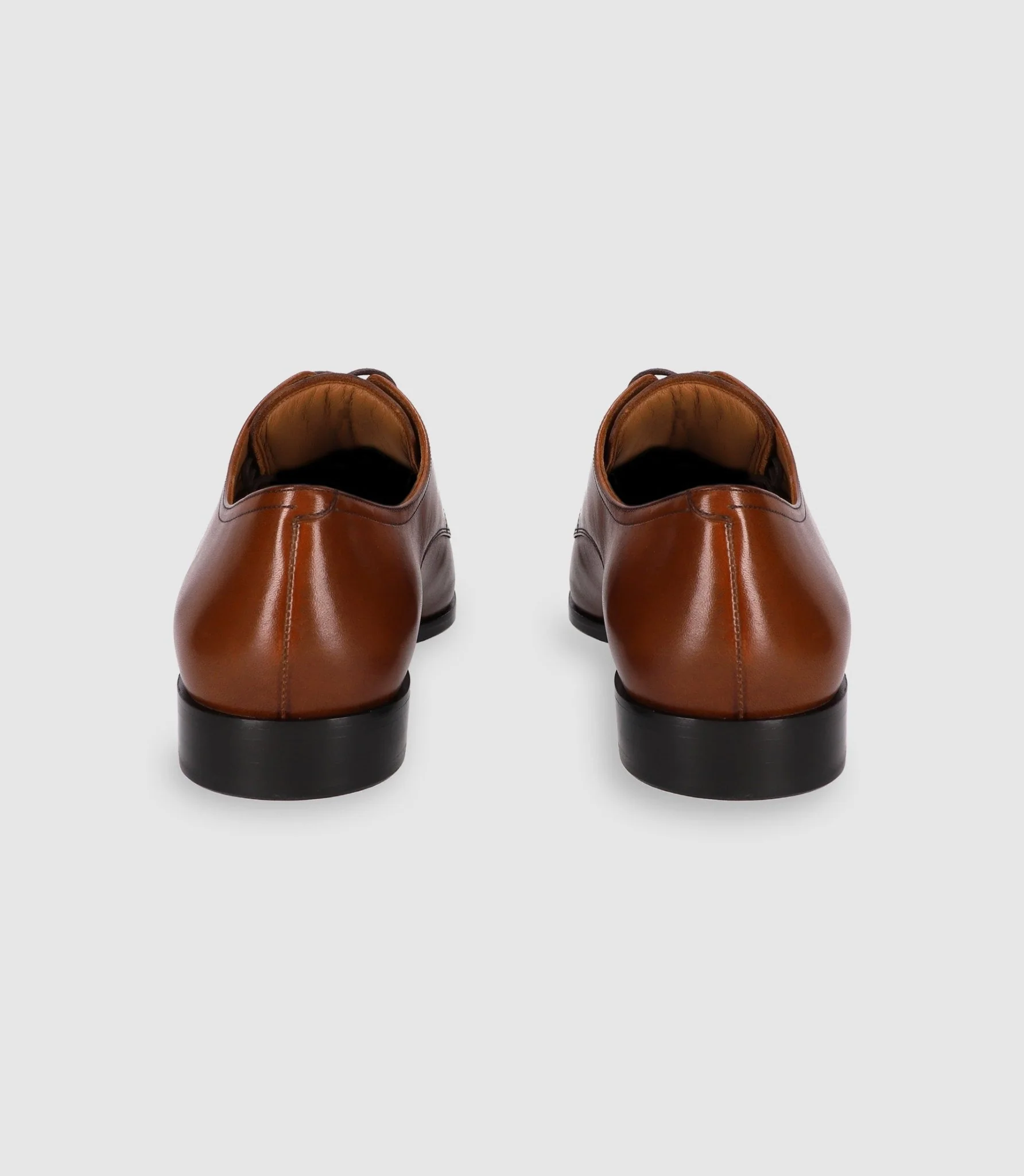Chaussures derby en cuir marron - Image 4
