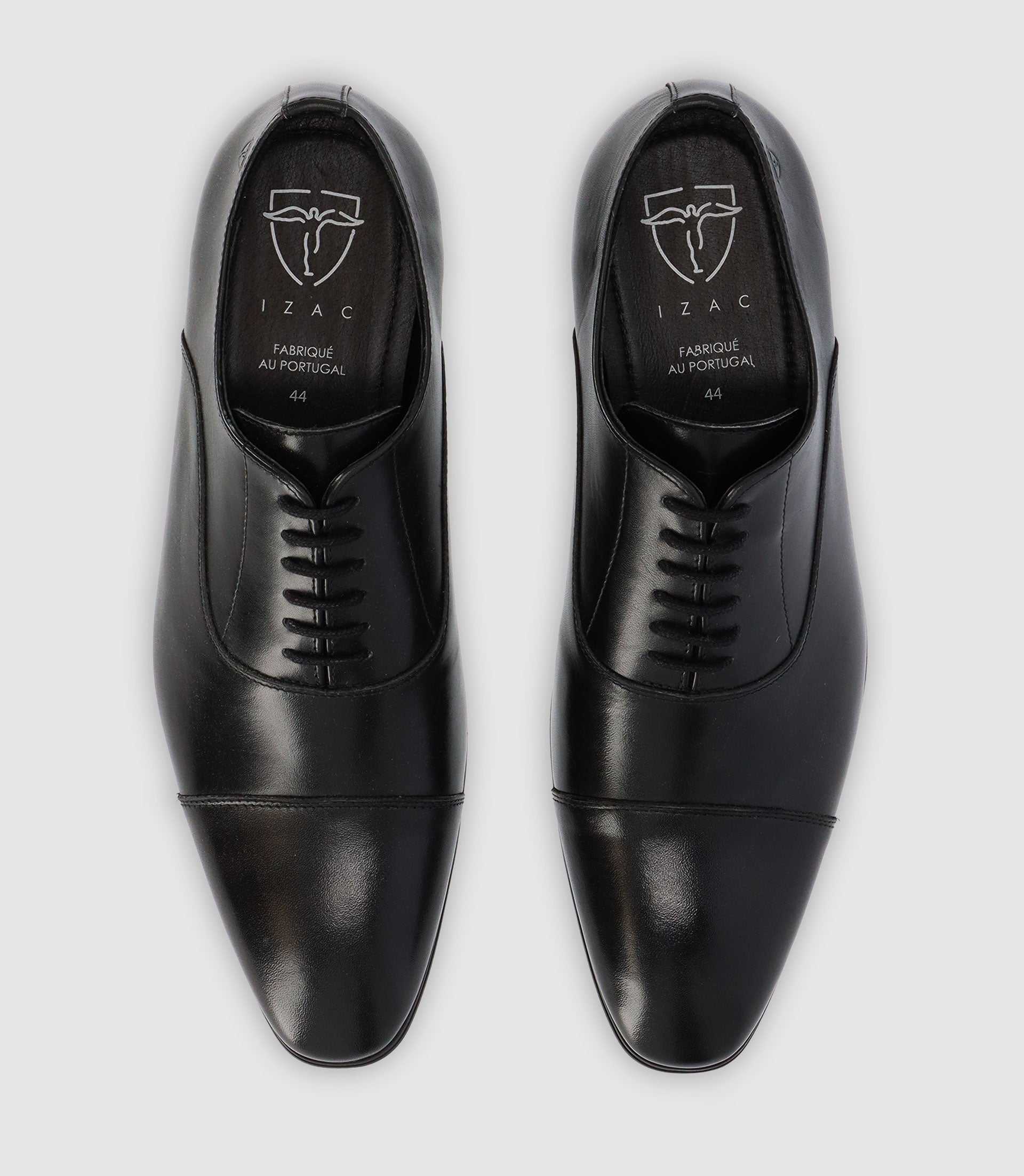 Chaussures richelieu en cuir noires - Image 2