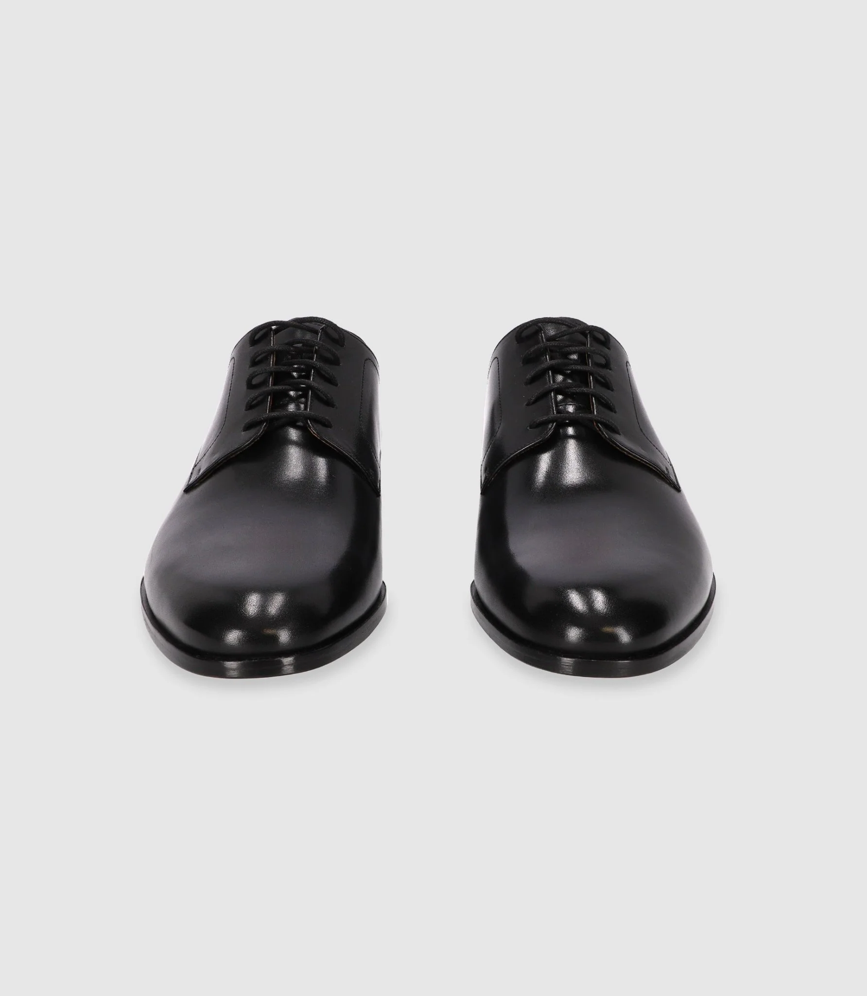 Chaussures derby en cuir noires - Image 2