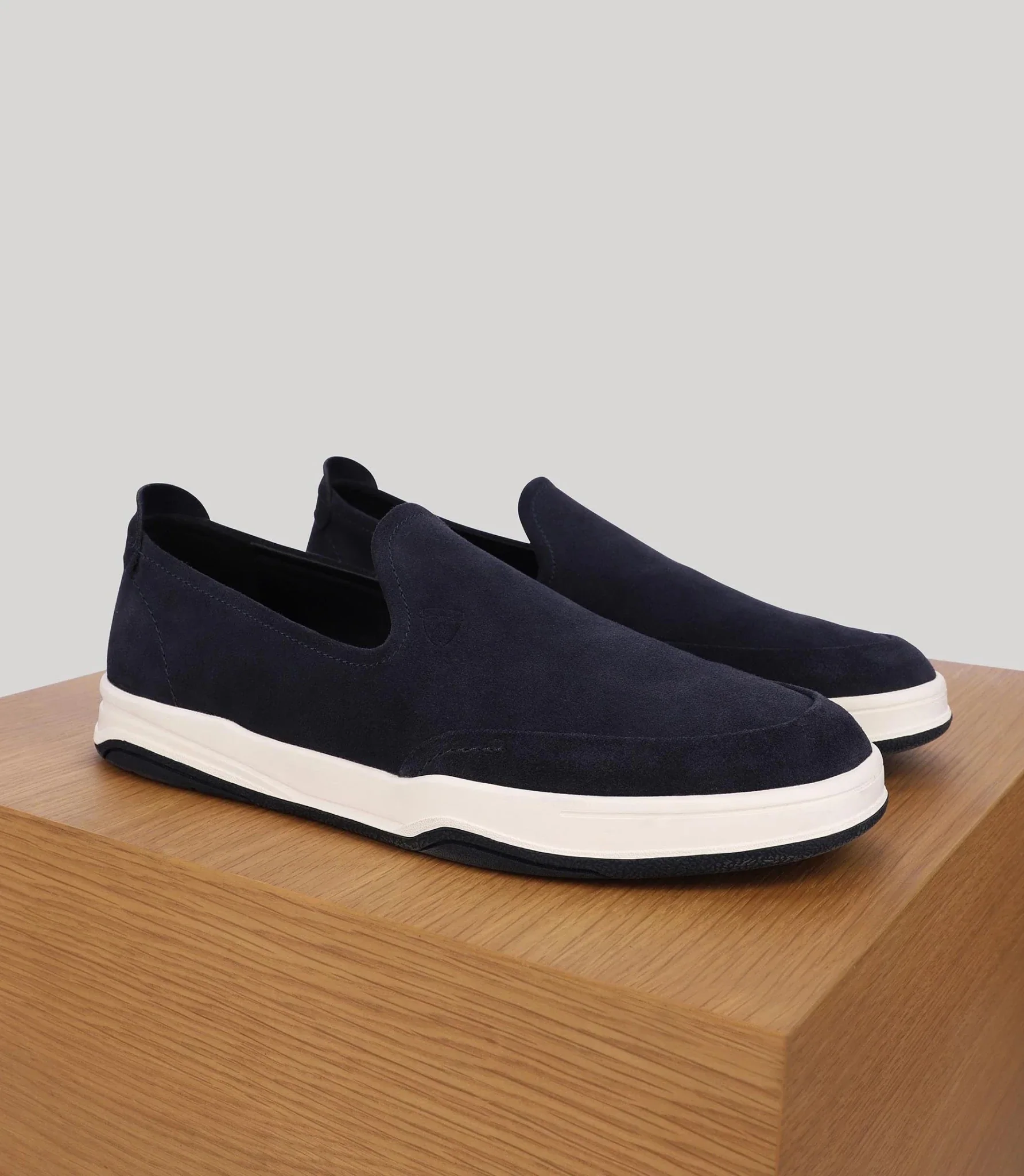 Chaussures casual en suède  marine - Image 2