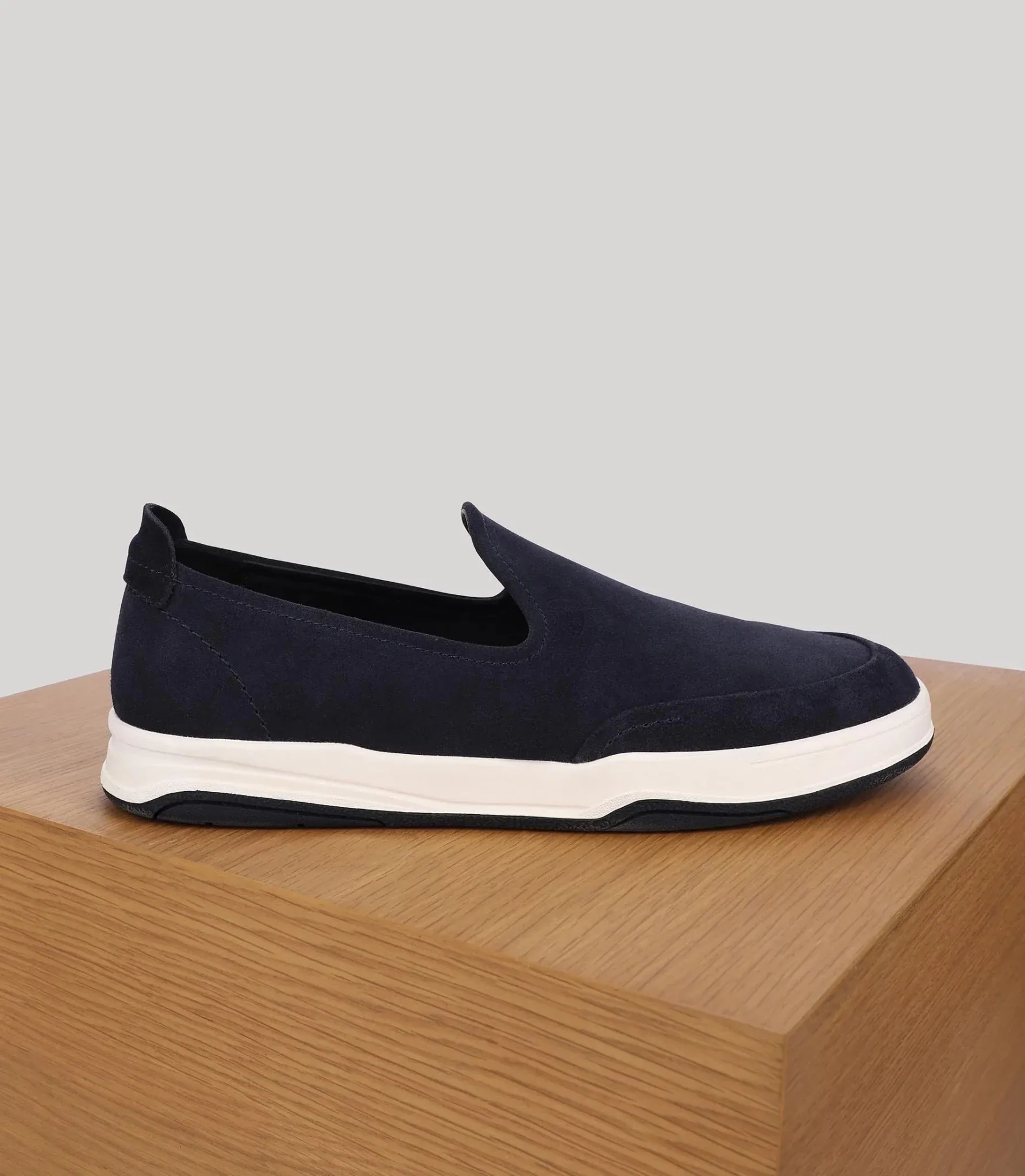 Chaussures casual en suède  marine - Image 3