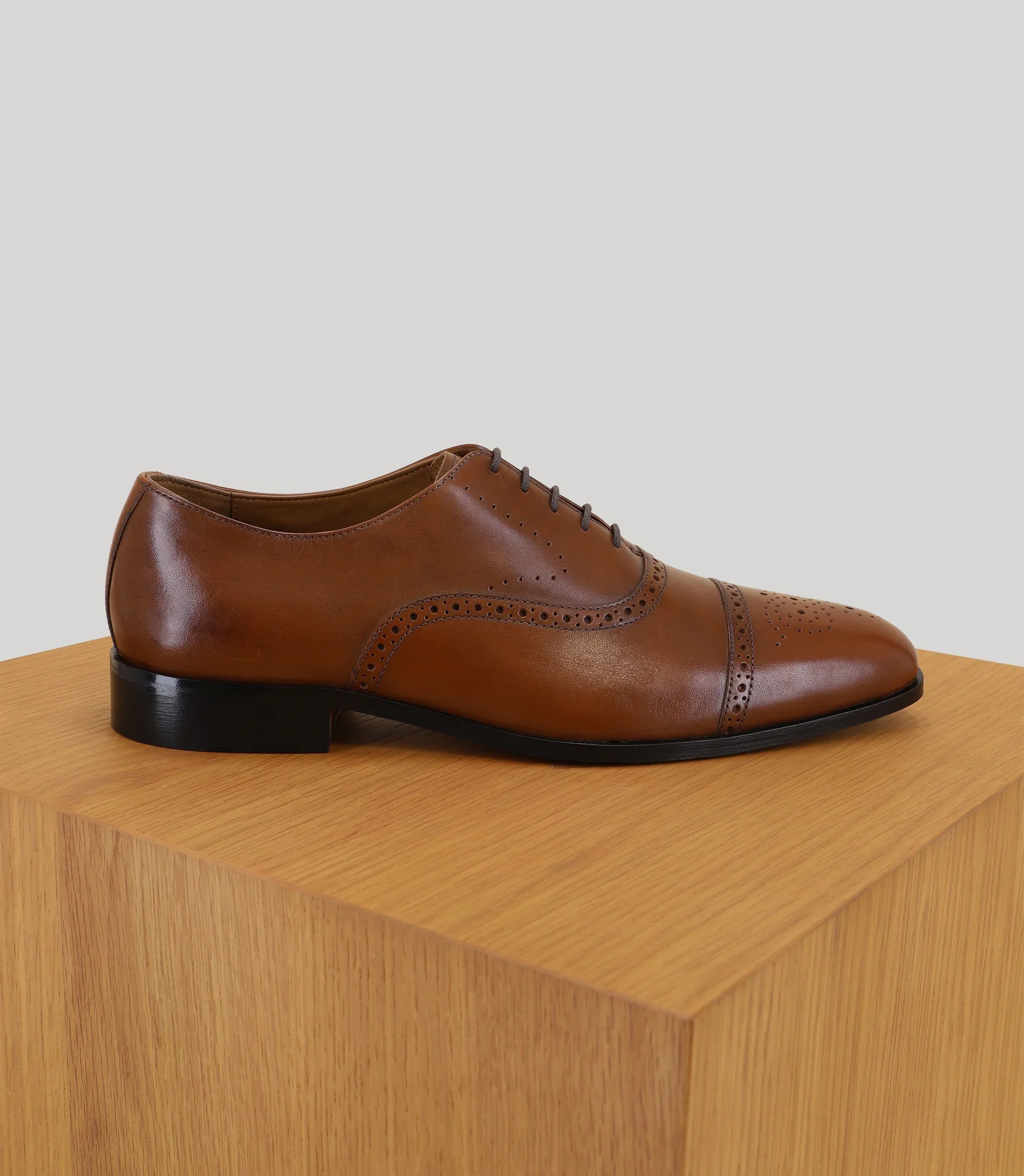 Derby en cuir marron - Image 2