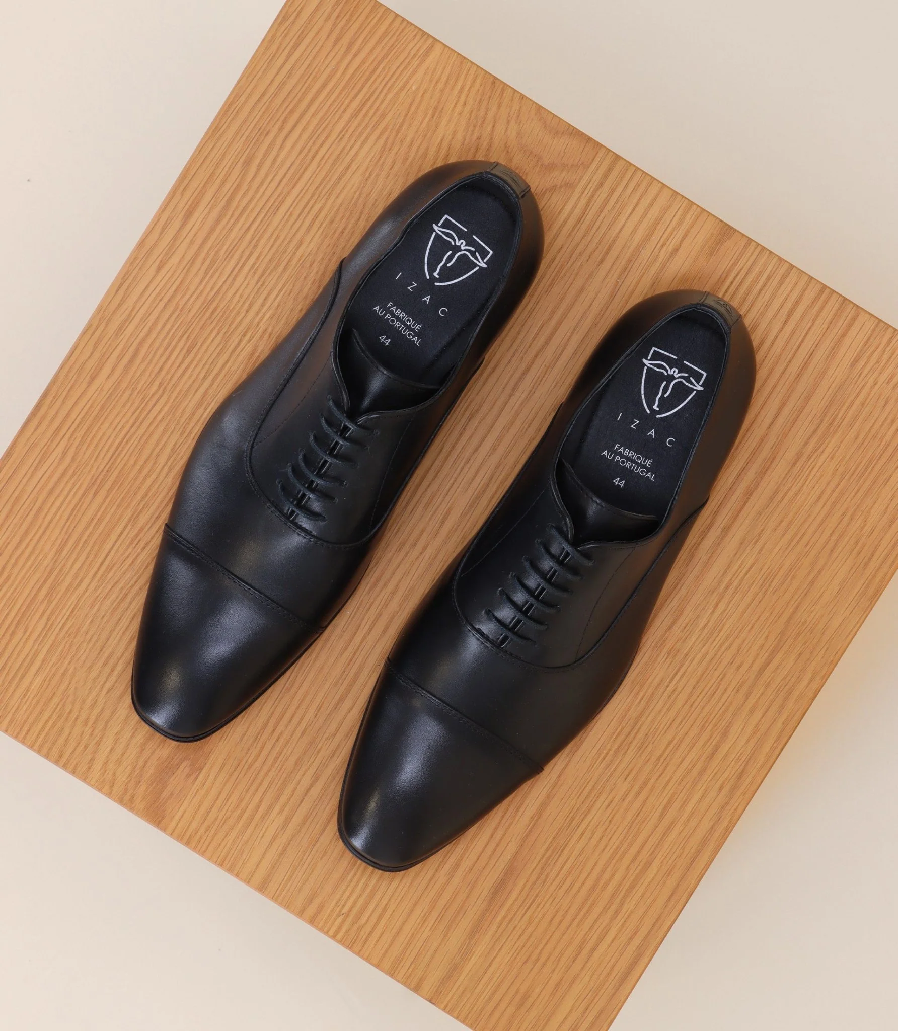 Richelieu en cuir noire - Image 2