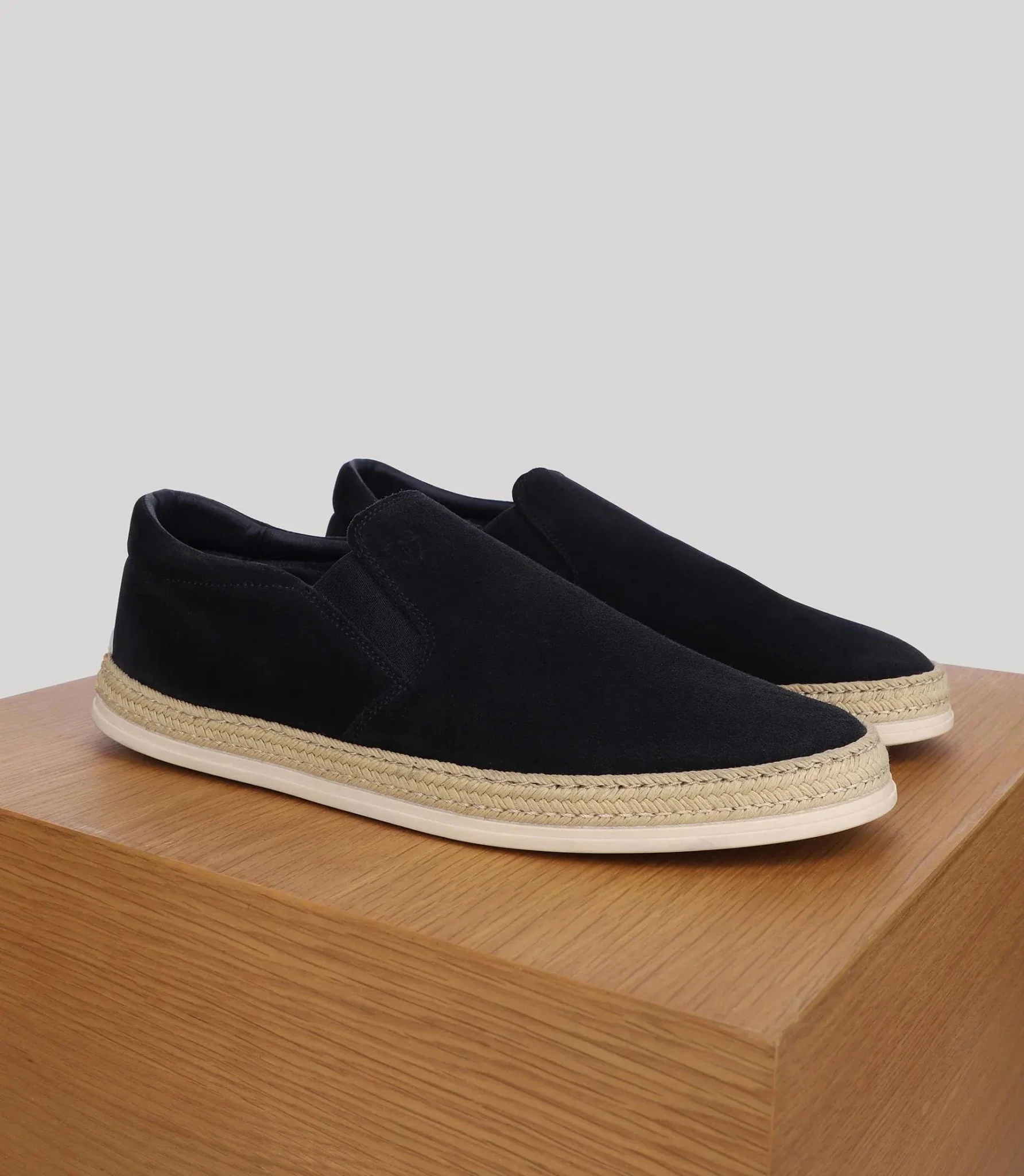 Chaussures en suède marine