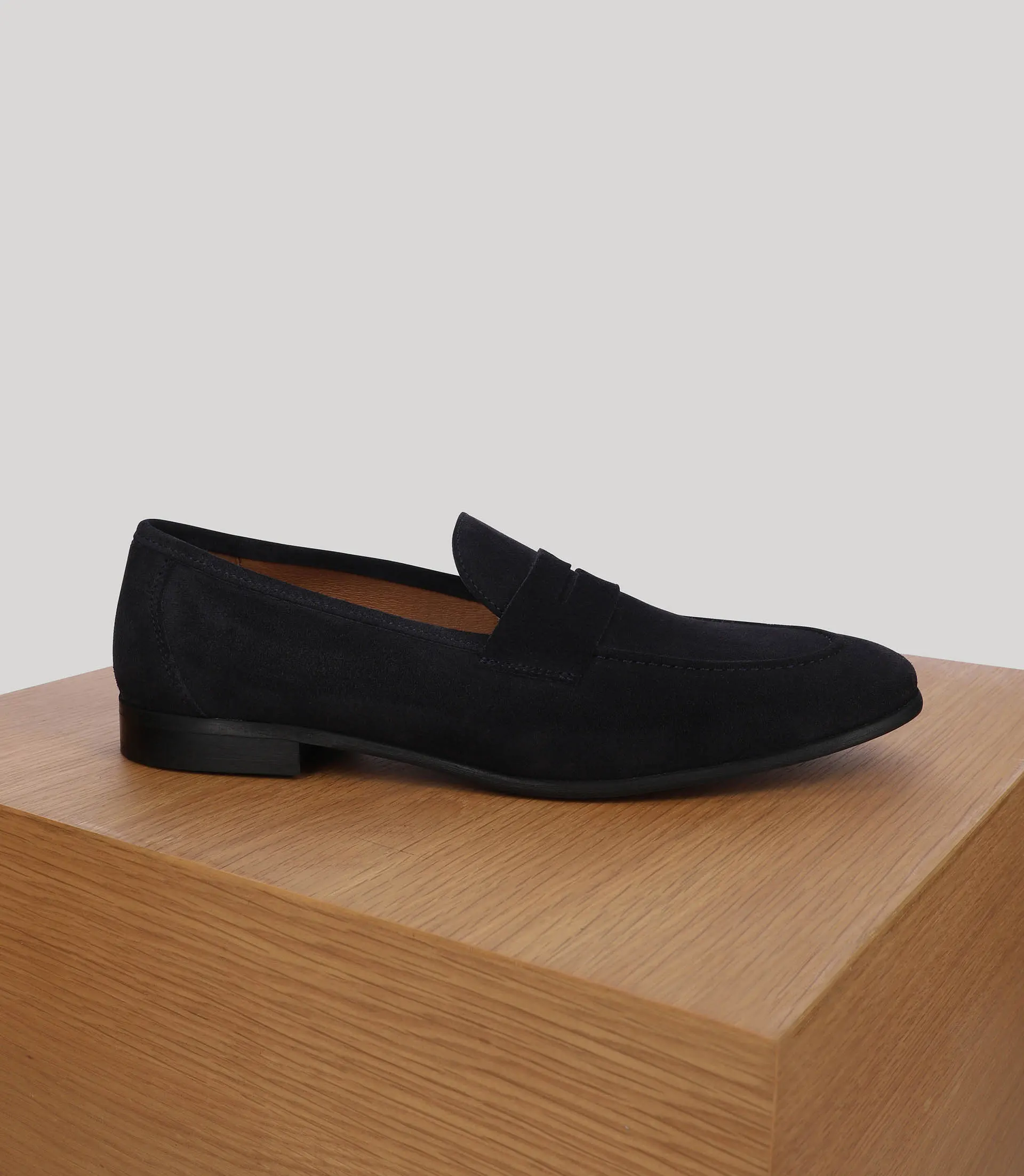 Mocassin ville en suède marine - Image 2