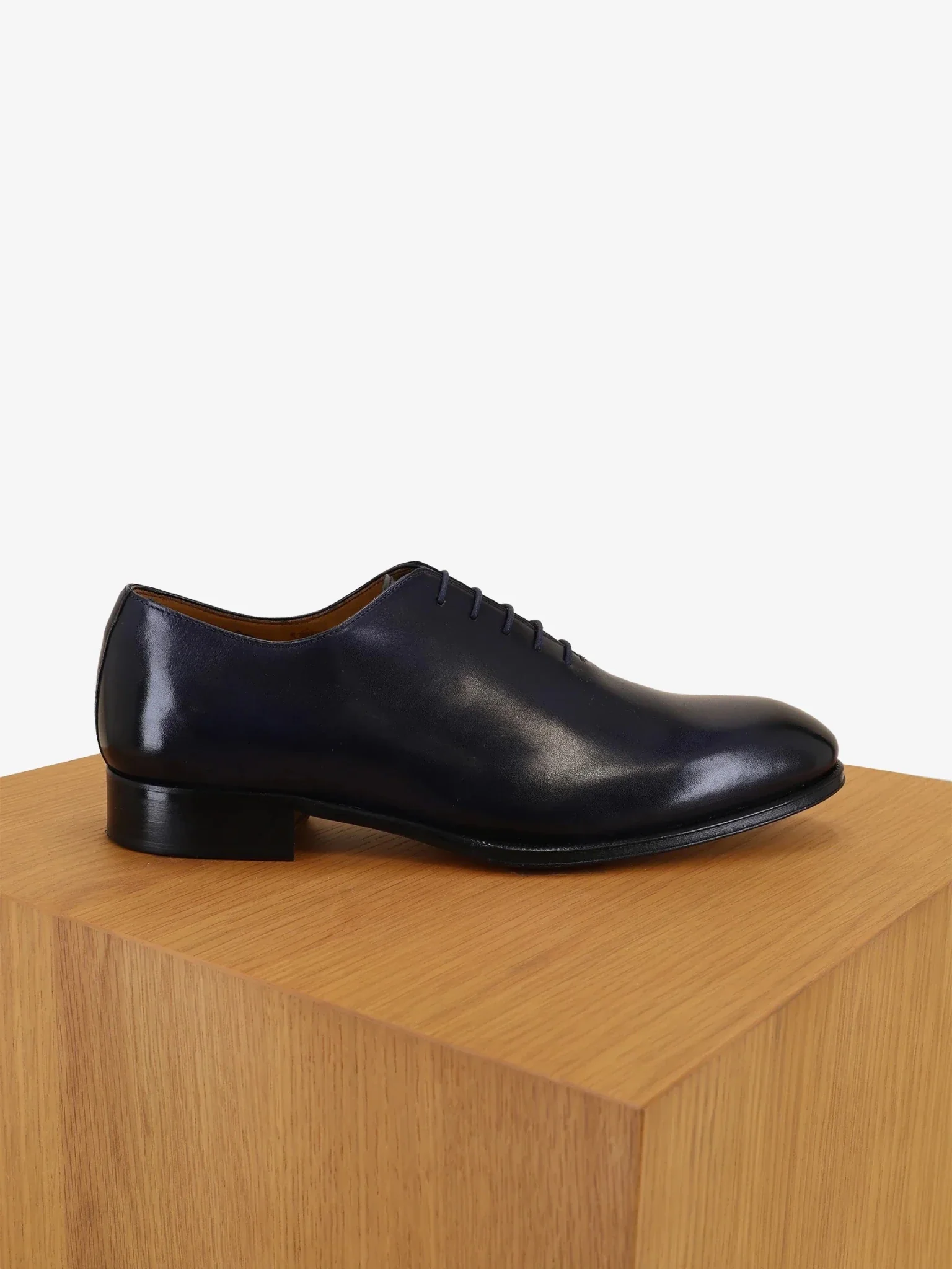 Richelieu en cuir marine - Image 3