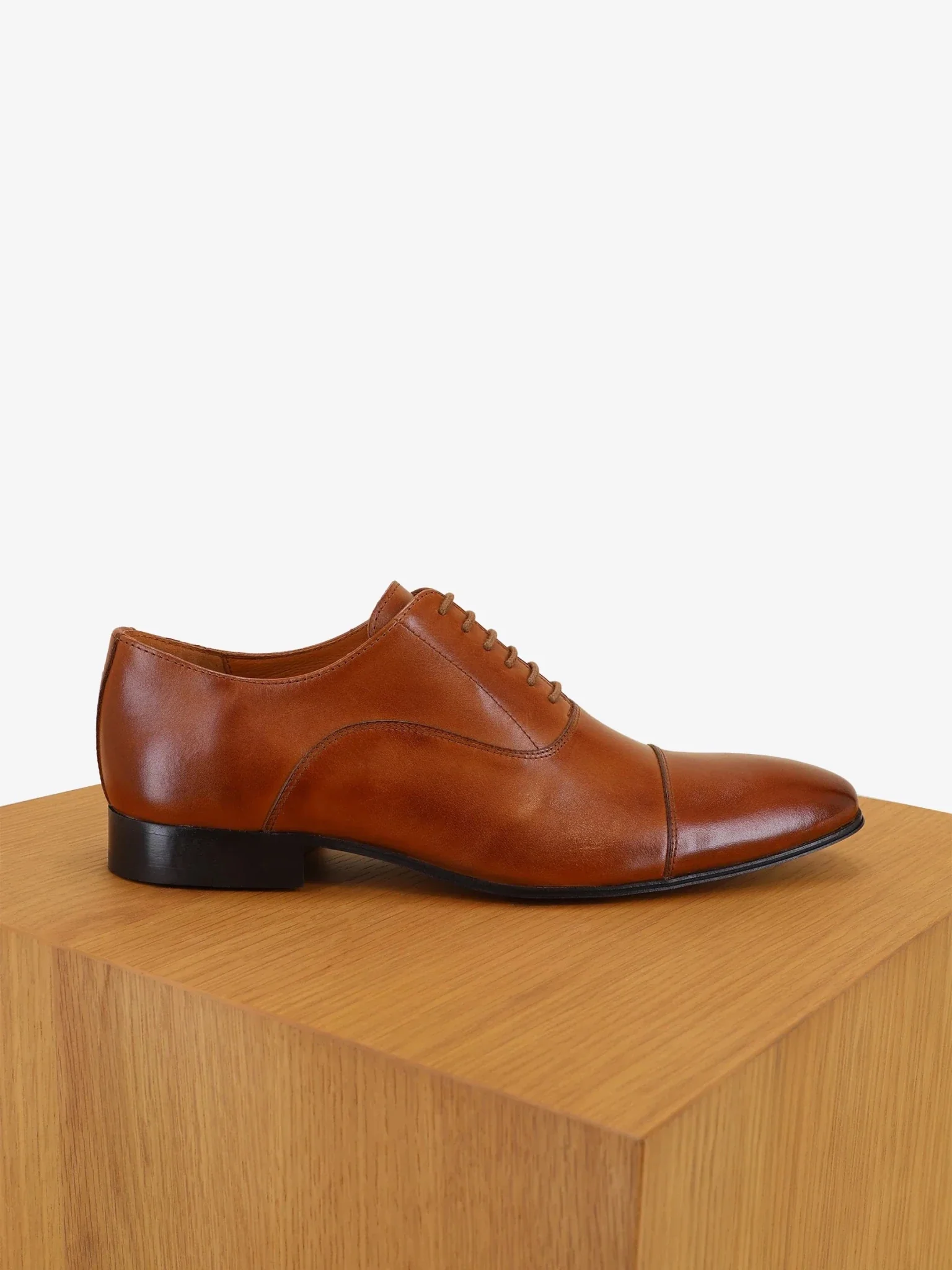 Richelieu en cuir marron - Image 2