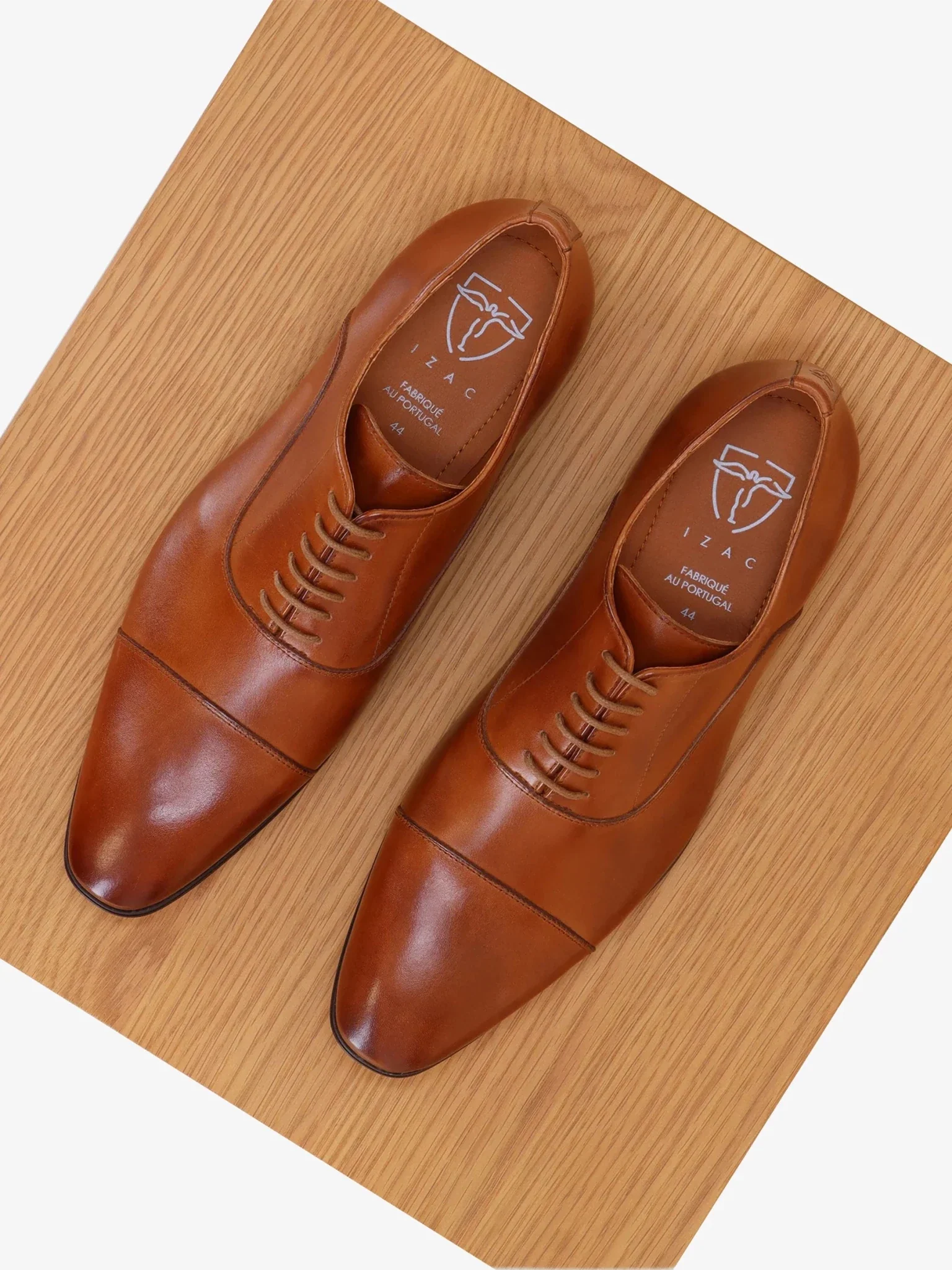 Richelieu en cuir marron - Image 3