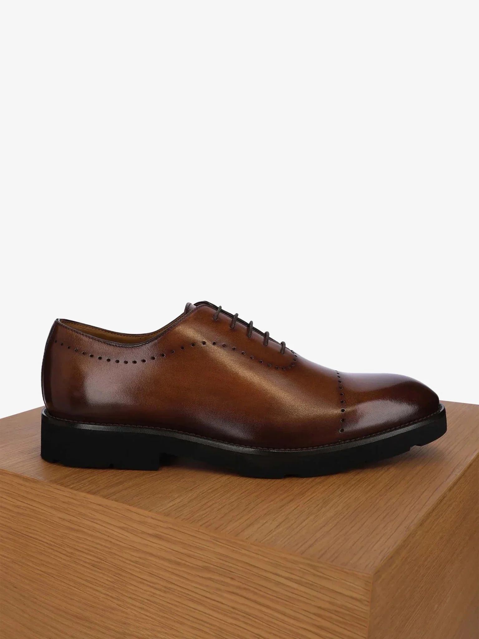 Richelieu en cuir marron - Image 2