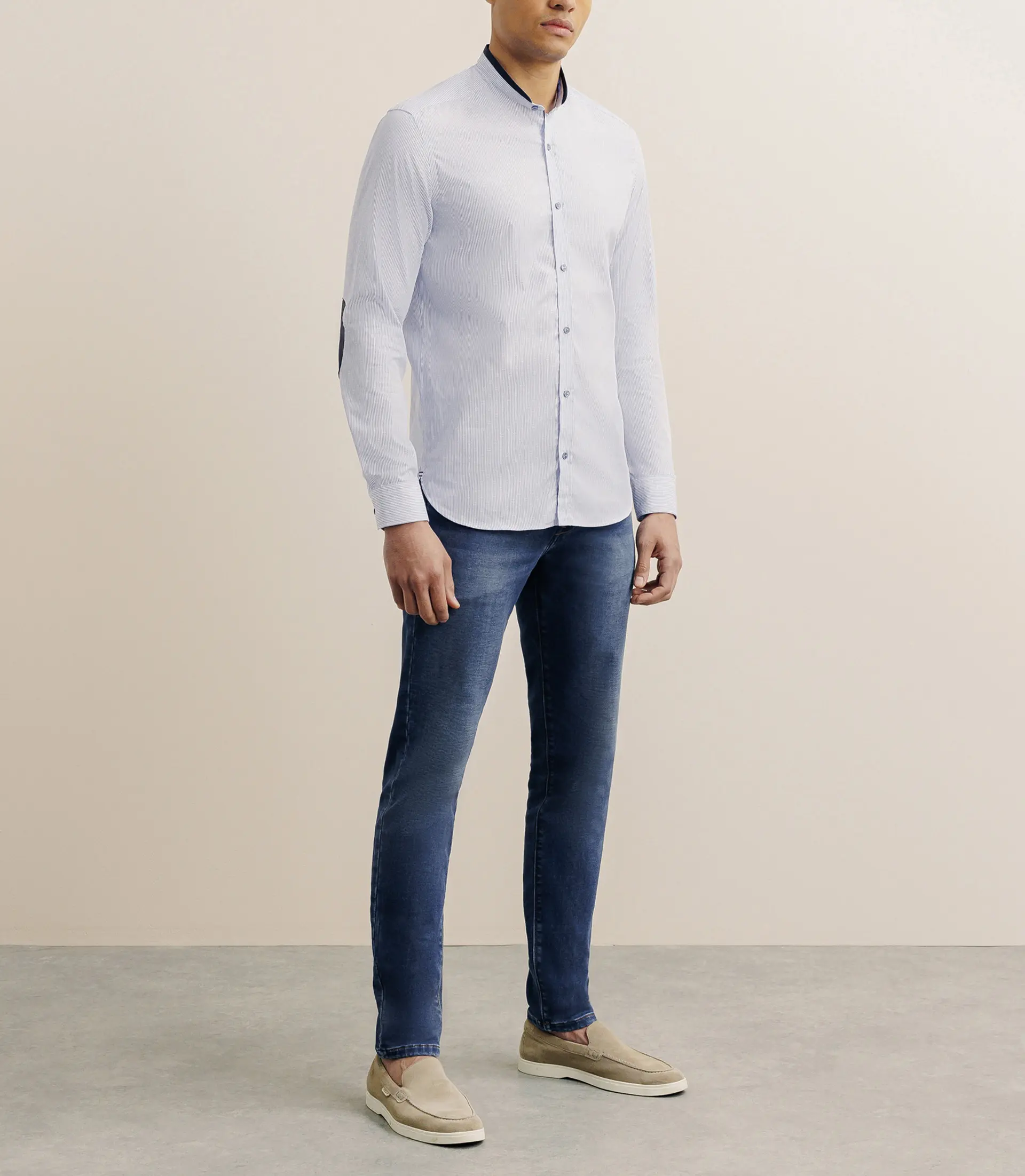 Chemise 100% coton bleue - Image 3