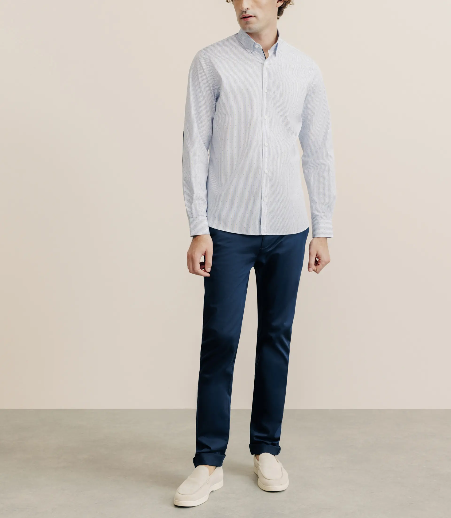 Chemise 100% coton imprimée ciel - Image 3