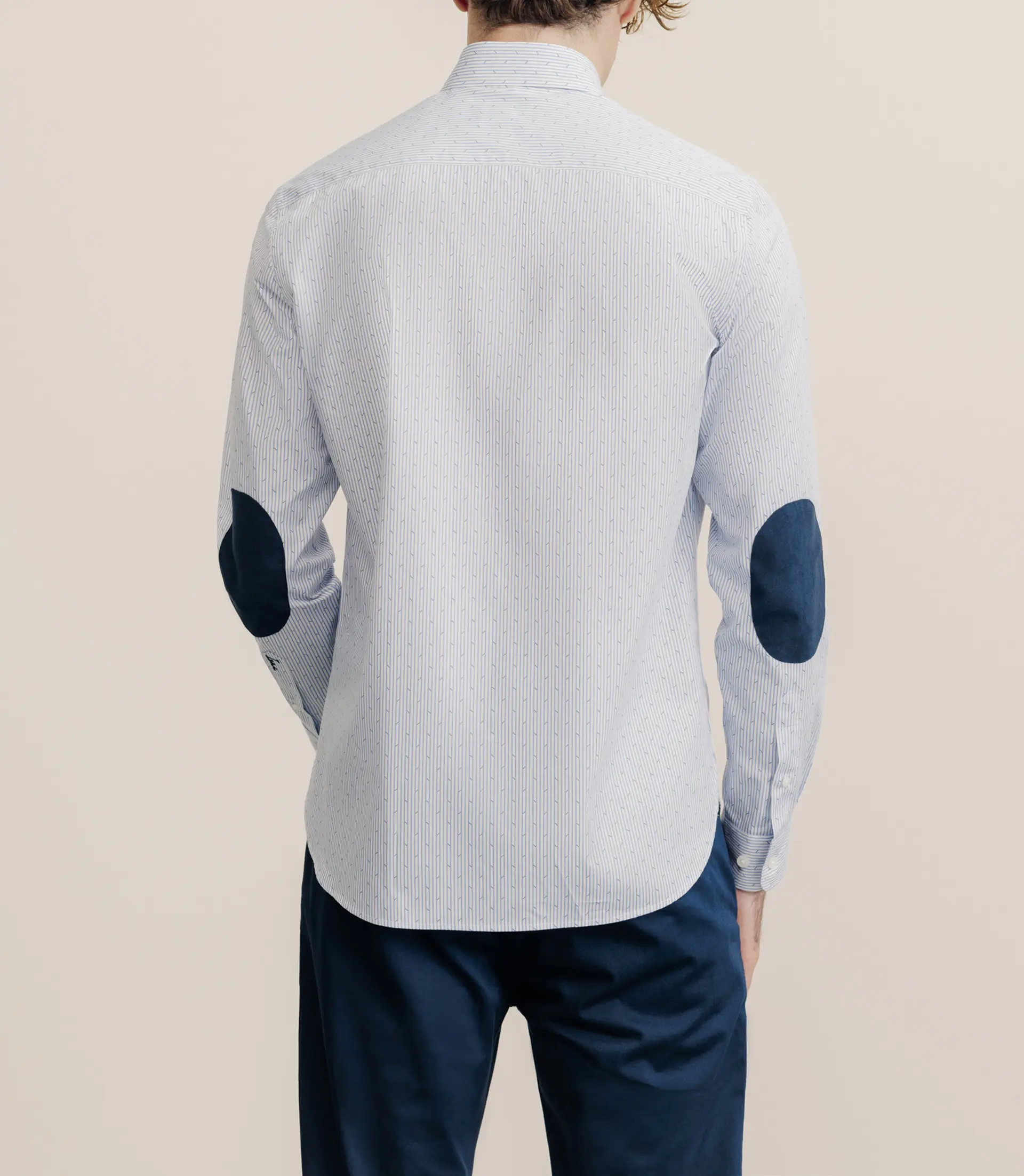 Chemise 100% coton imprimée ciel - Image 4