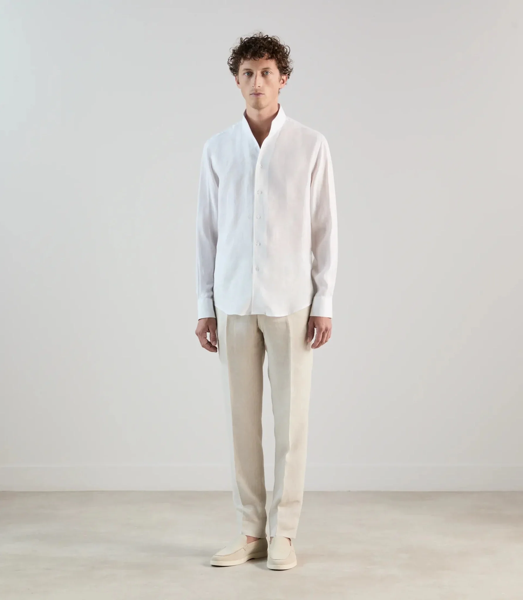Chemise 100% lin blanche - Image 3