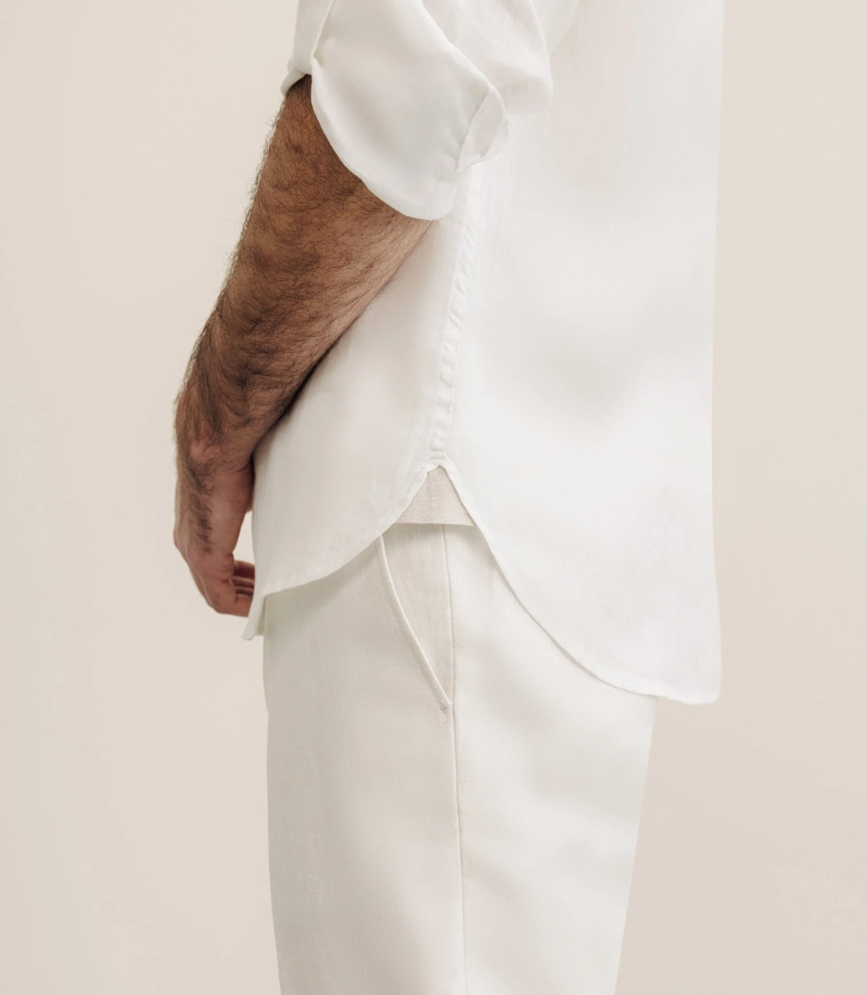 Chemise 100% lin blanche - Image 5