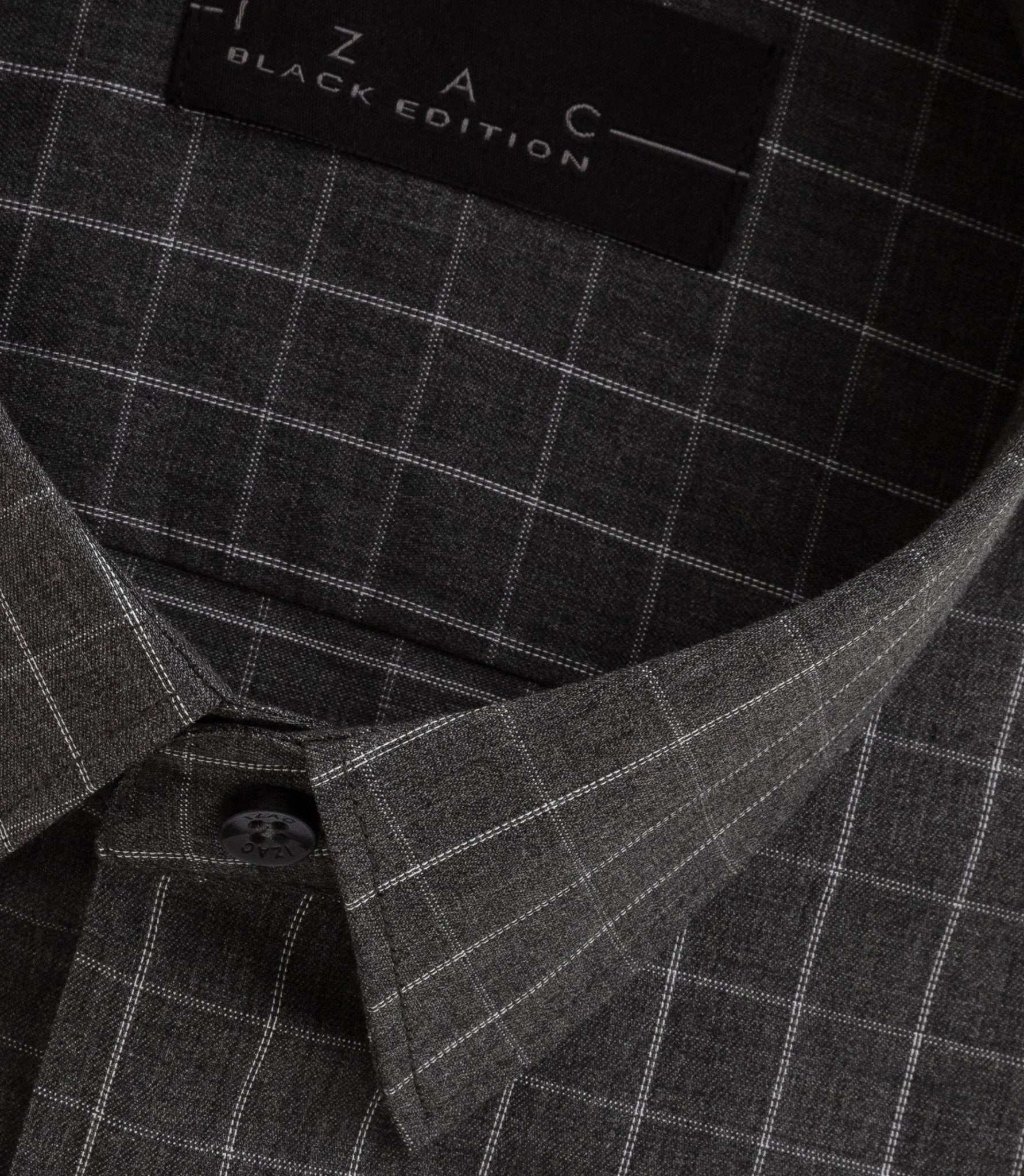 Chemise à carreaux grise "Buffy" - Image 2