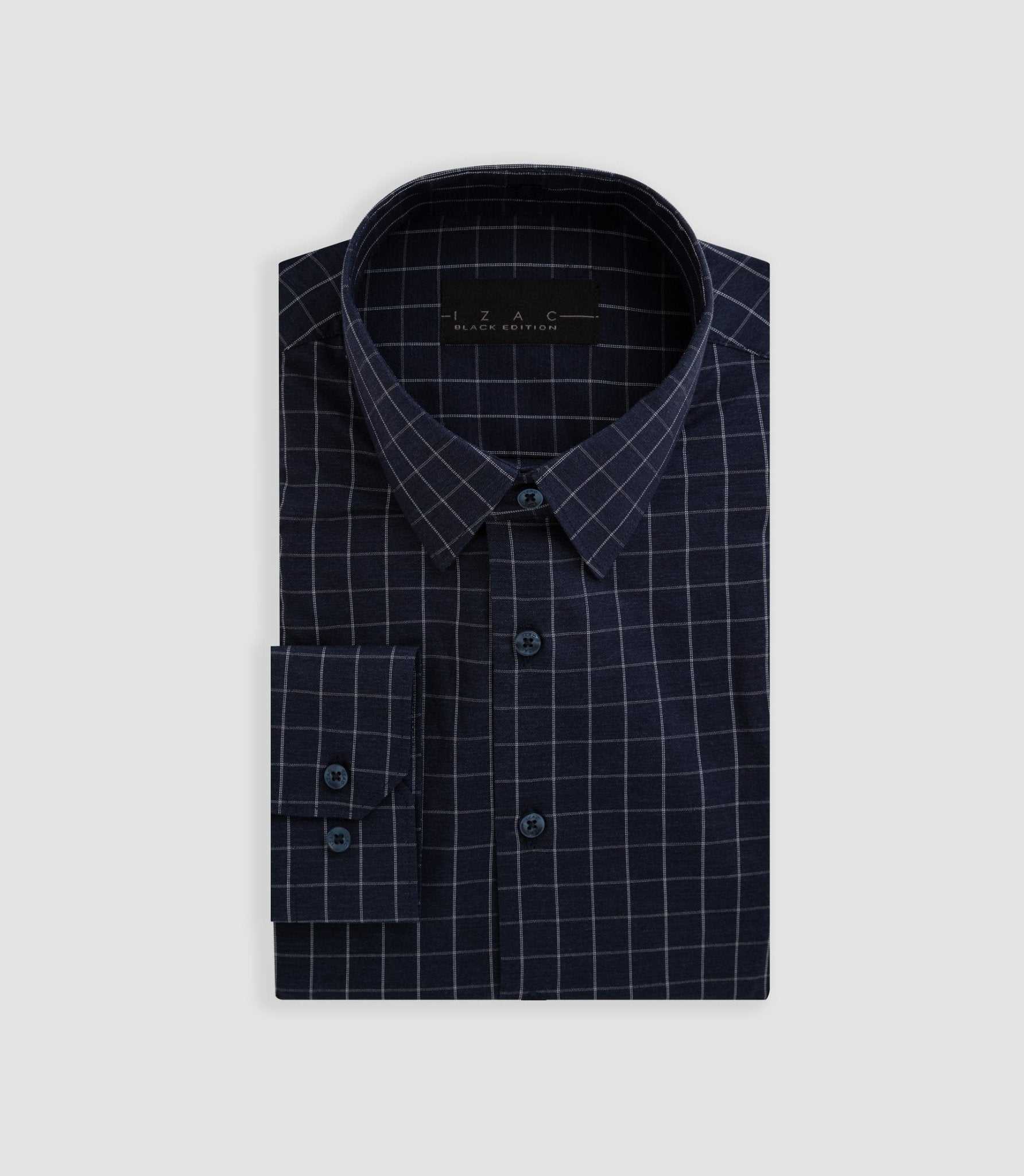 Chemise à carreaux marine "Buffy"