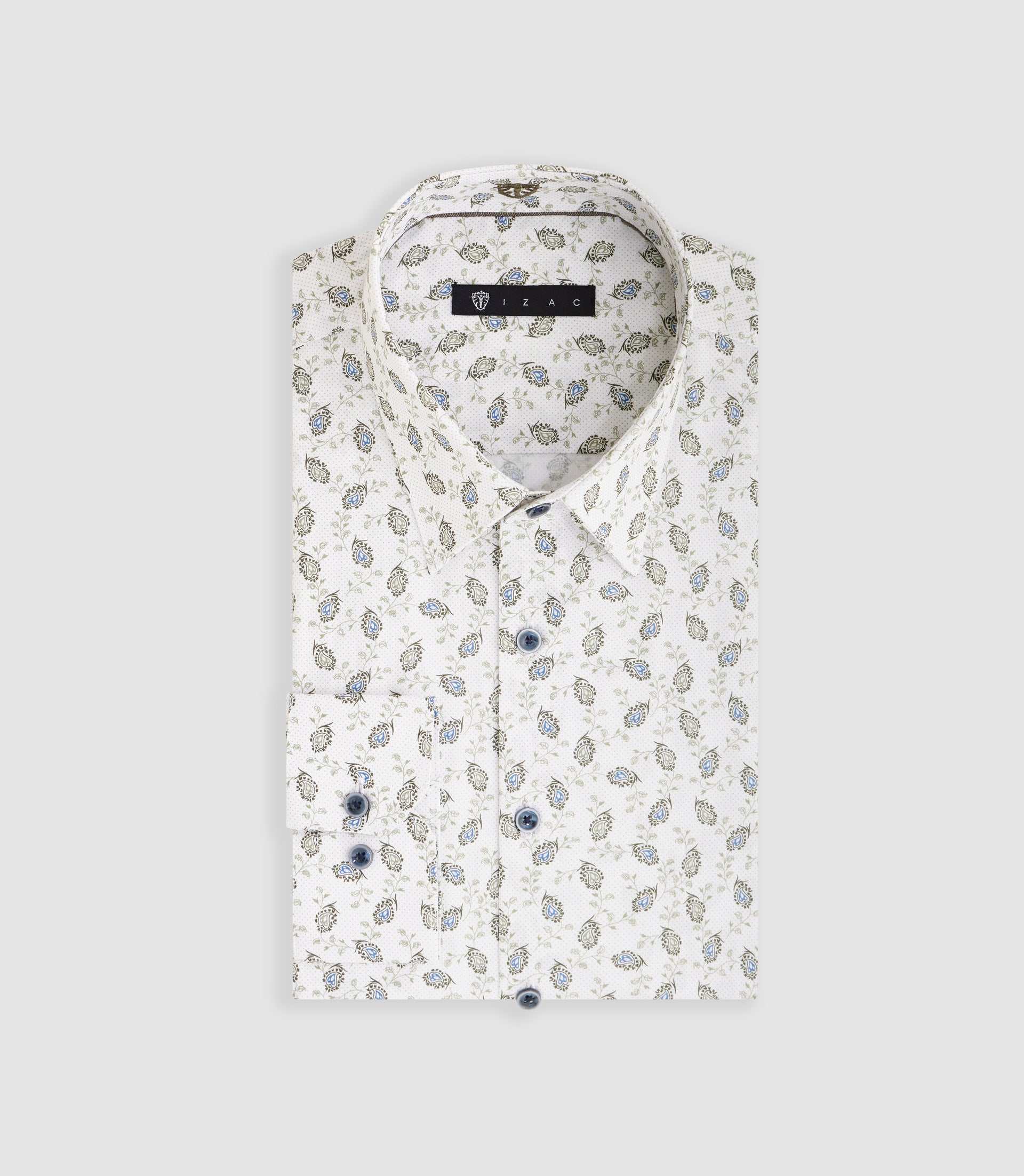 Chemise à imprimé floral kaki "Marshall" - Image 3