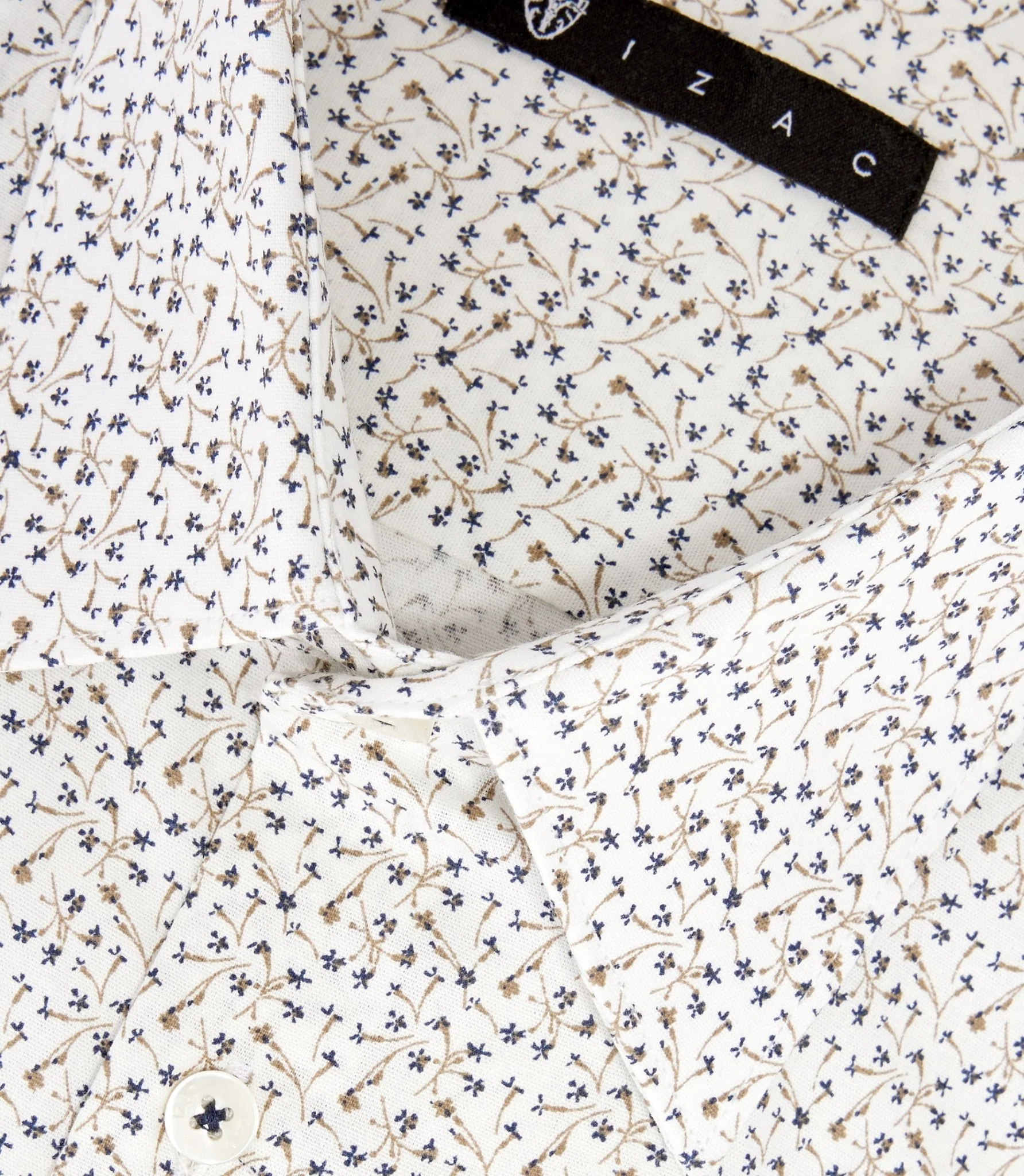 Chemise imprimée micro motifs camel "Marcus" - Image 2