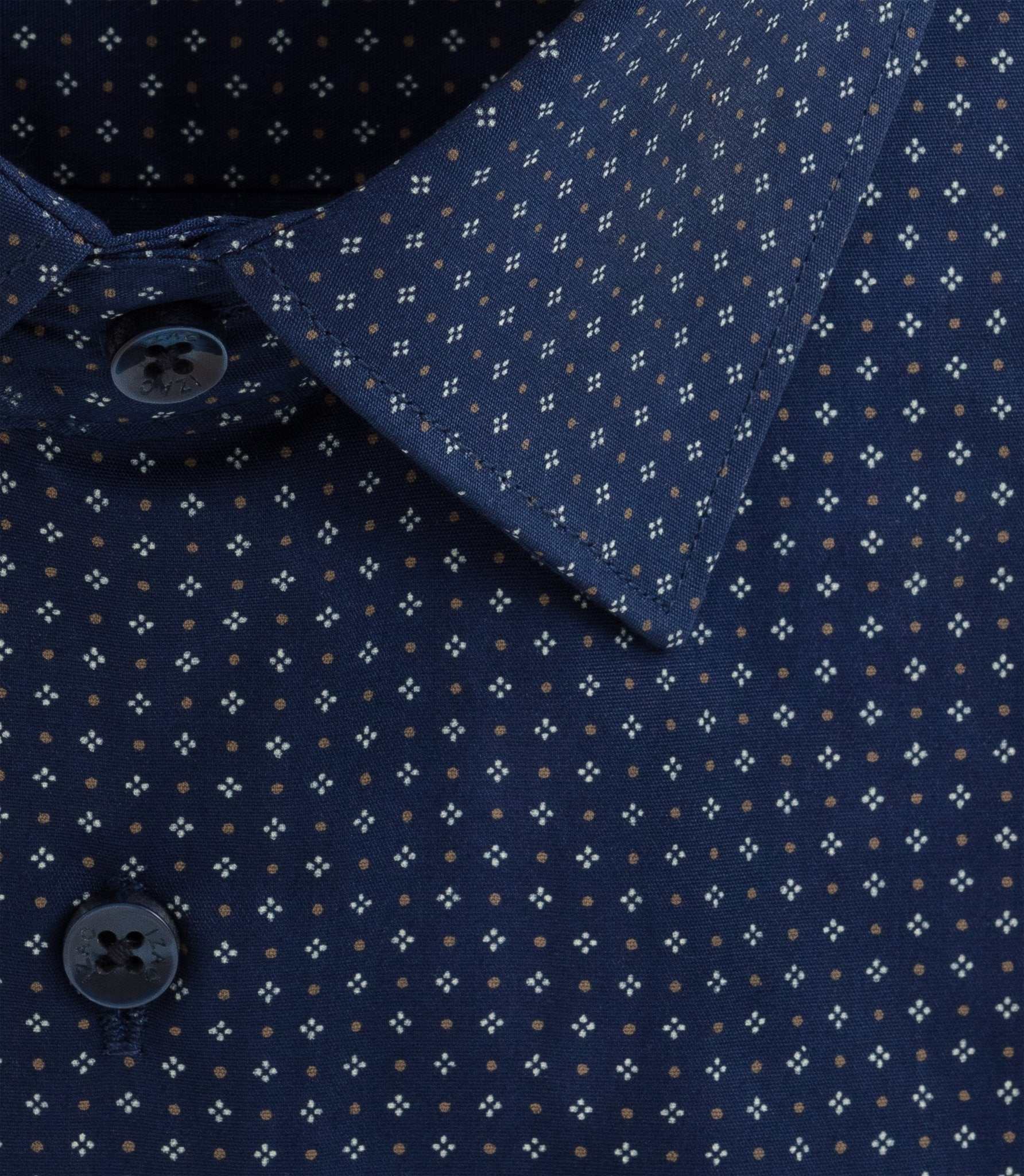 Chemise à imprimé micro motif marine "Dixon" - Image 2