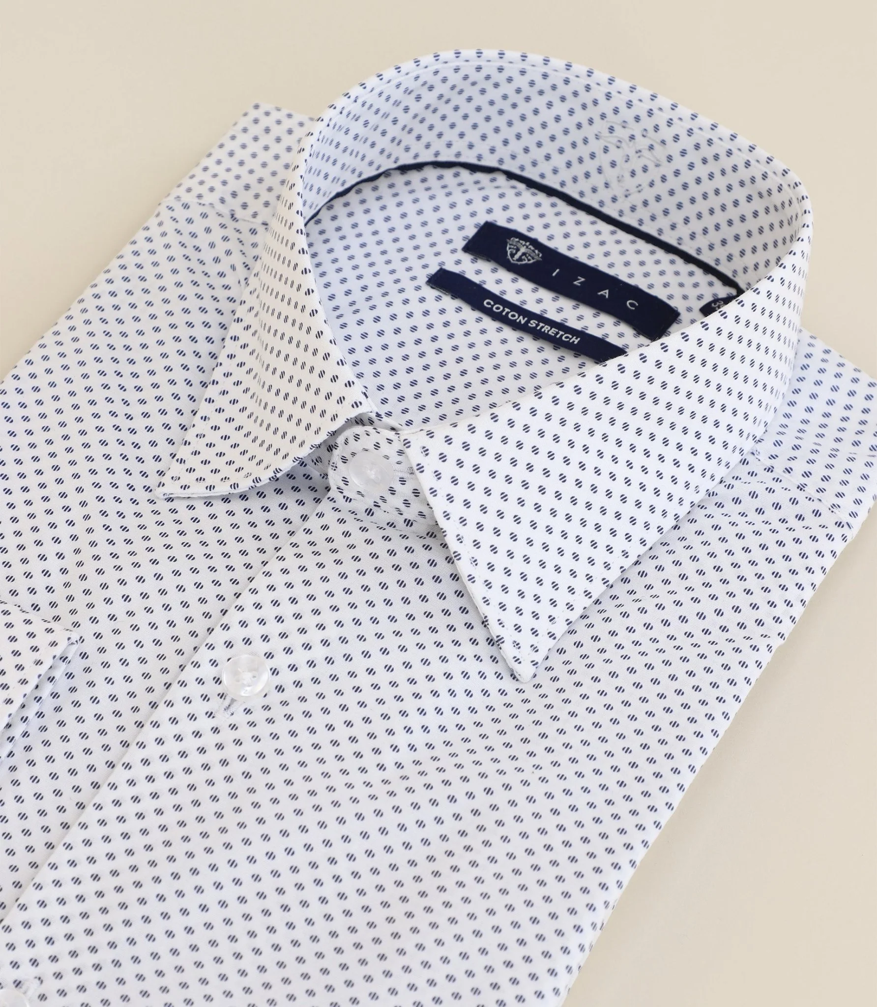 Chemise 100% coton ajustée blanche - Image 2
