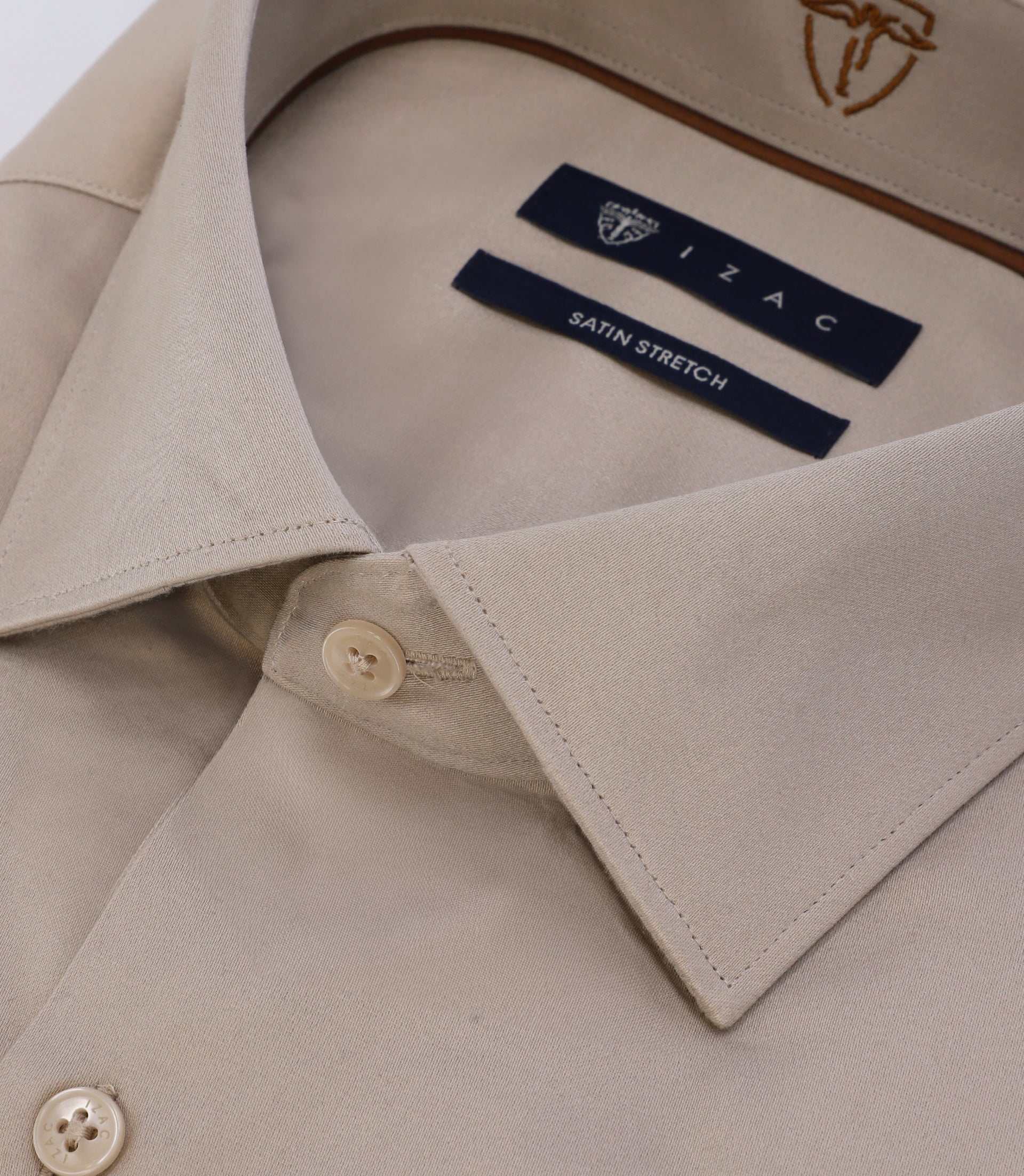 Chemise slim beige - Image 2