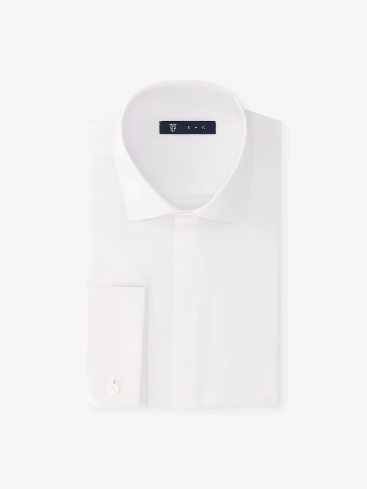 Chemise en satin de coton blanche