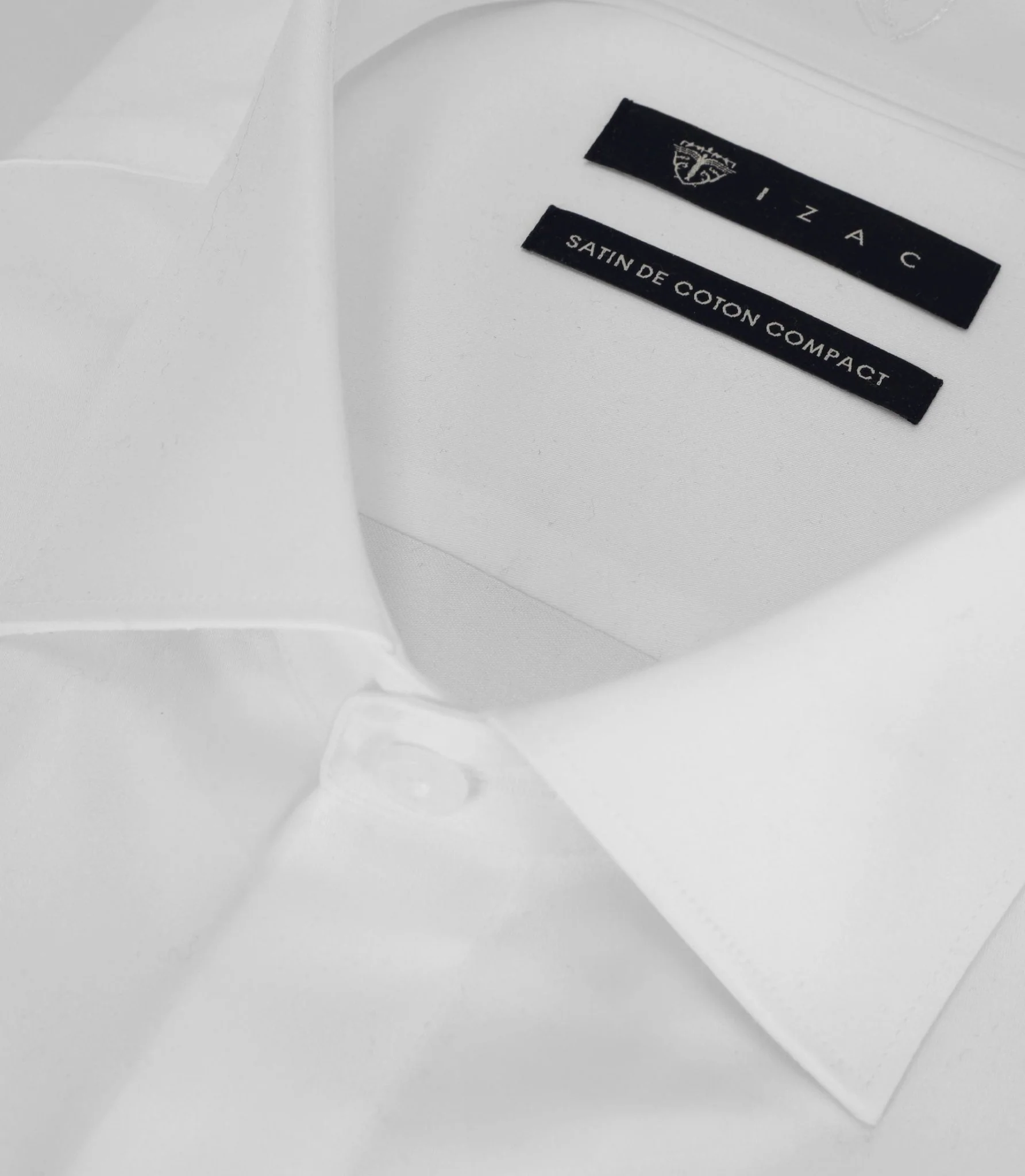 Chemise en satin de coton blanche - Image 2