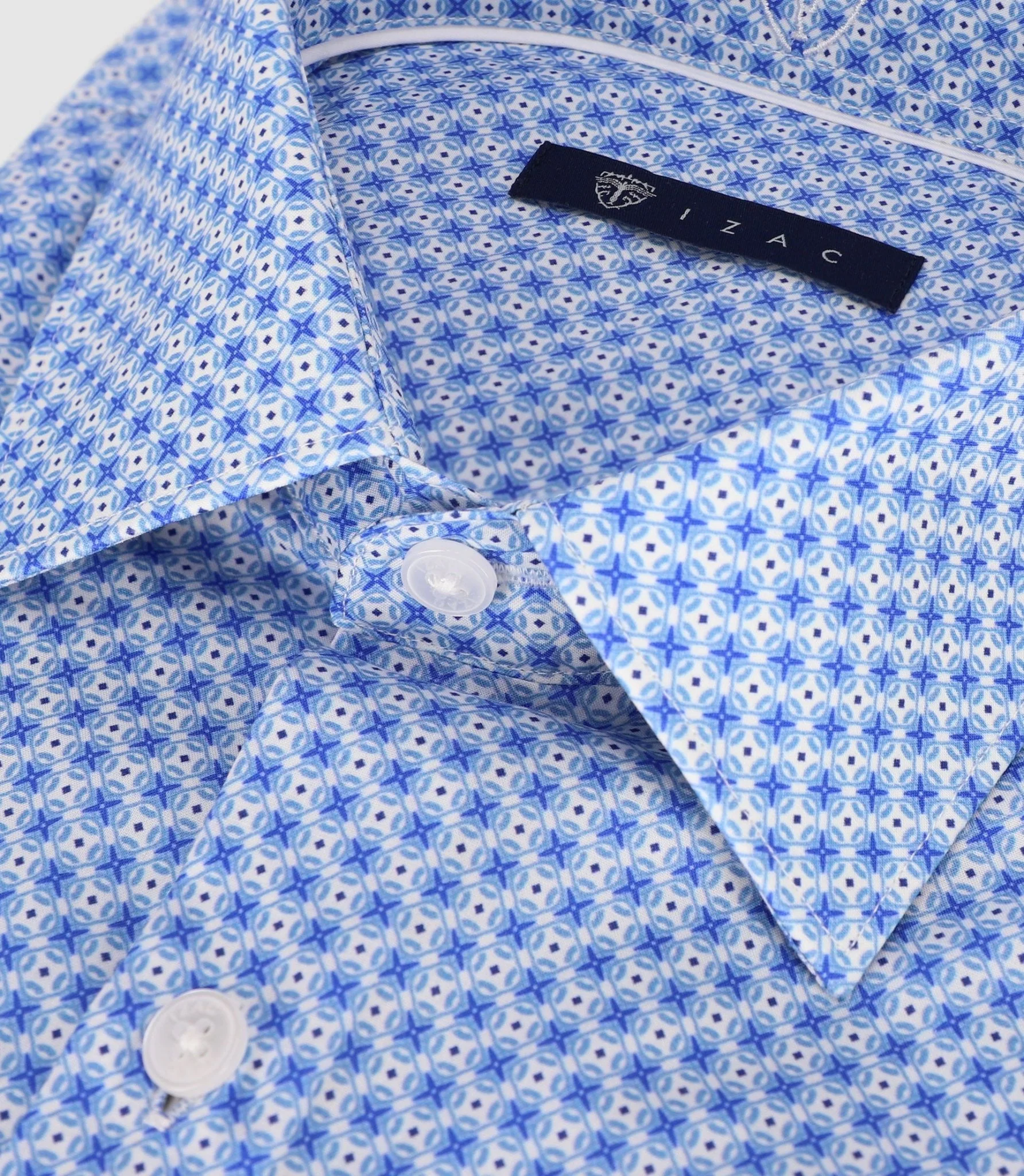 Chemise avec imprimés bleue - Image 2