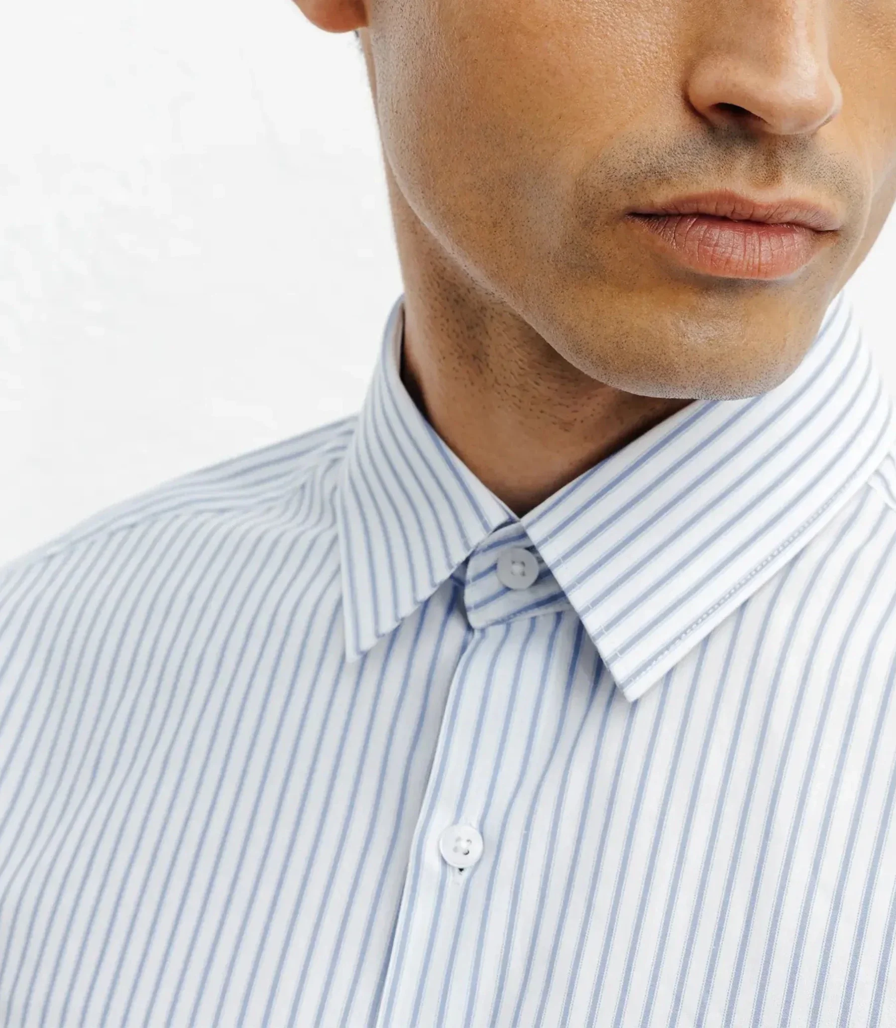 Chemise casual à rayures ciel - Image 2