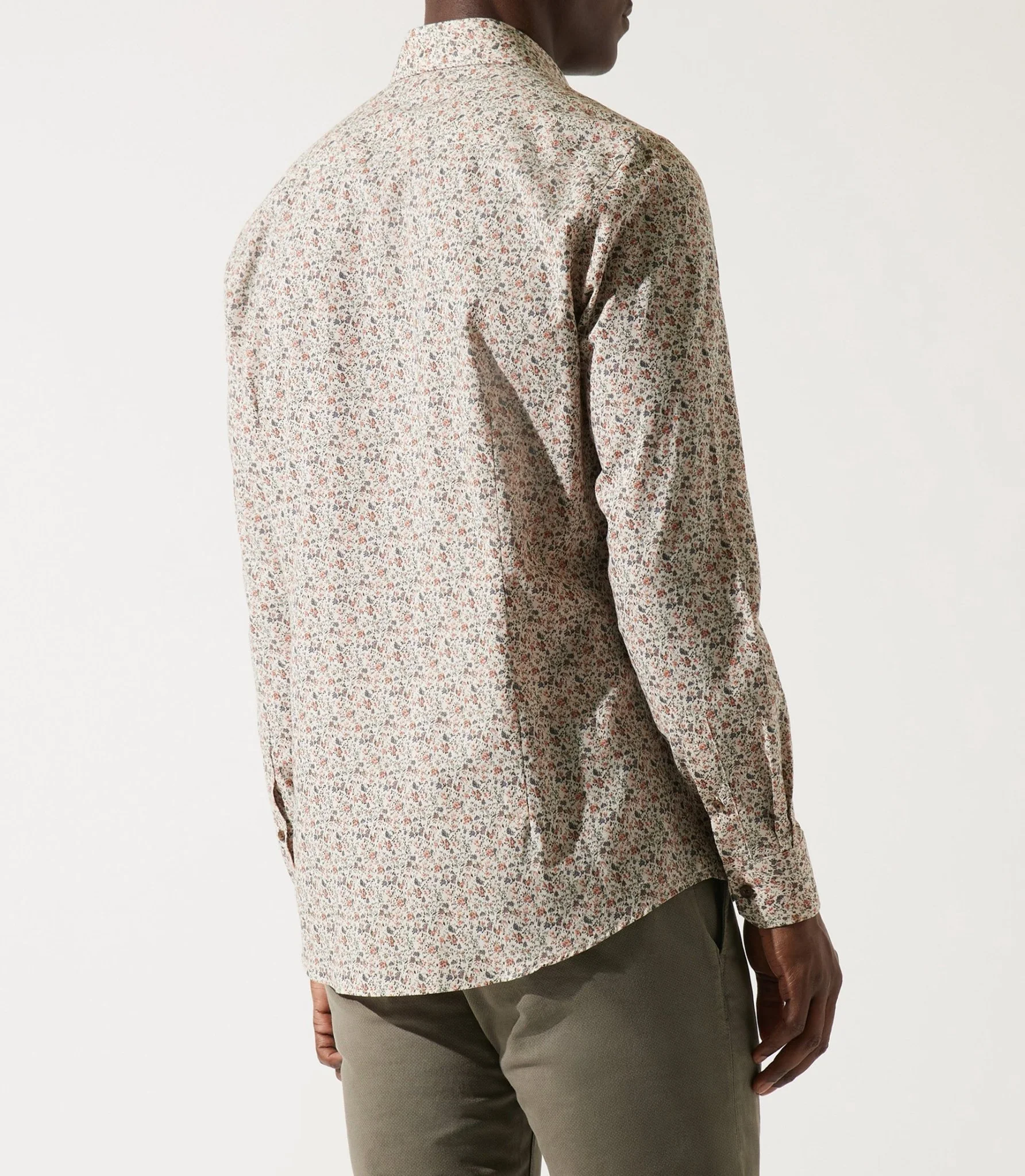 Chemise à imprimé beige JACK - Image 3