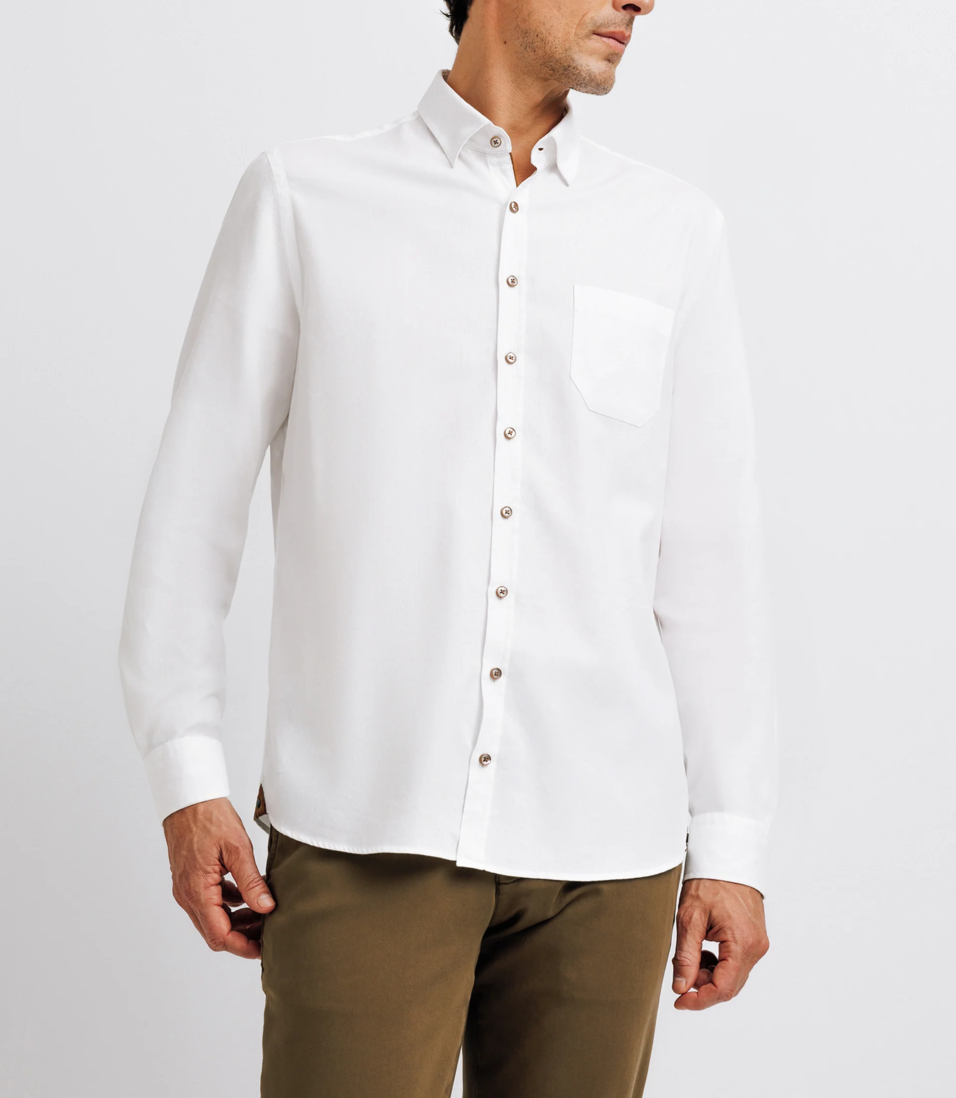 Chemise à coudières blanche - Image 2