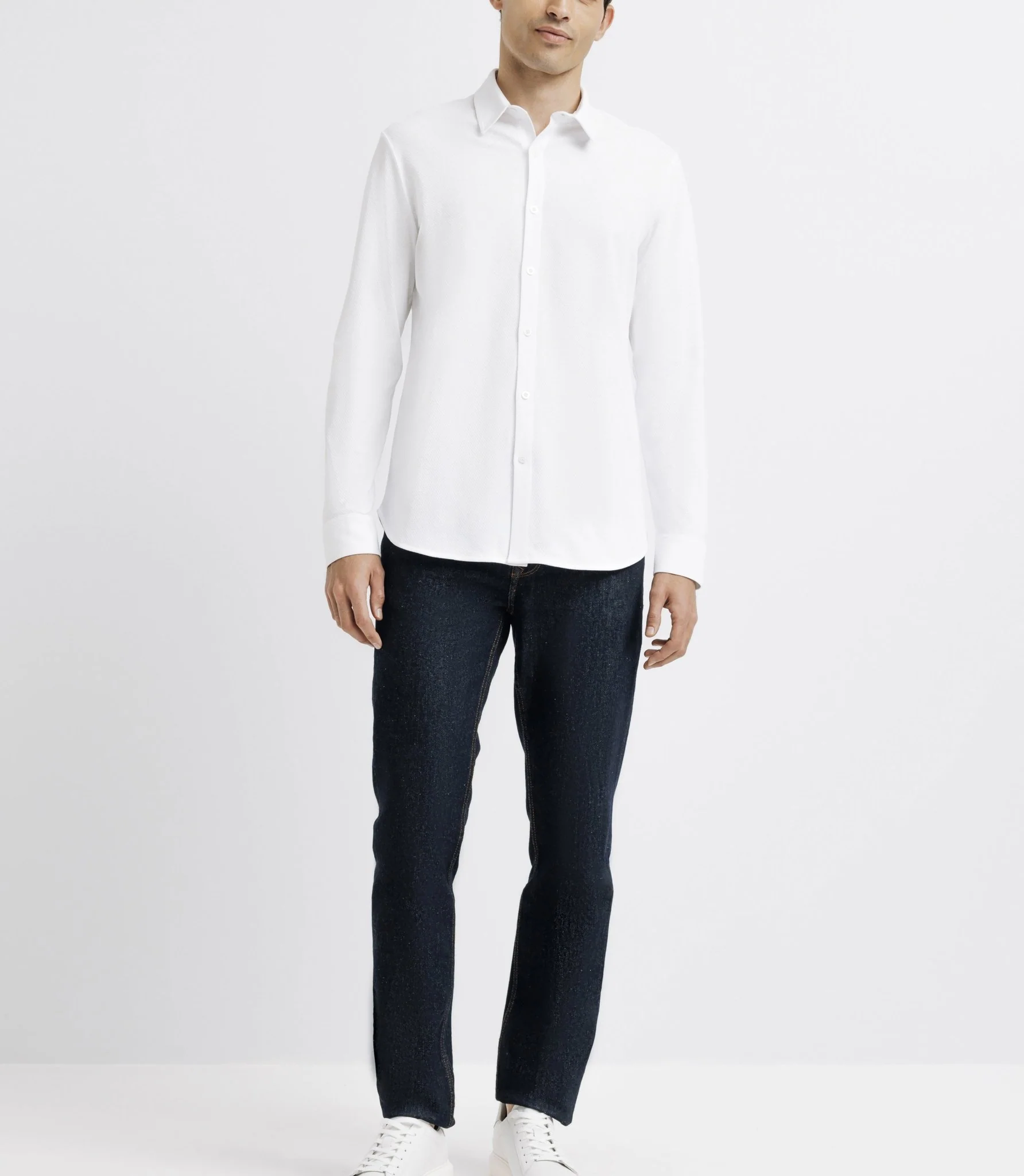 Chemise casual avec logo blanche