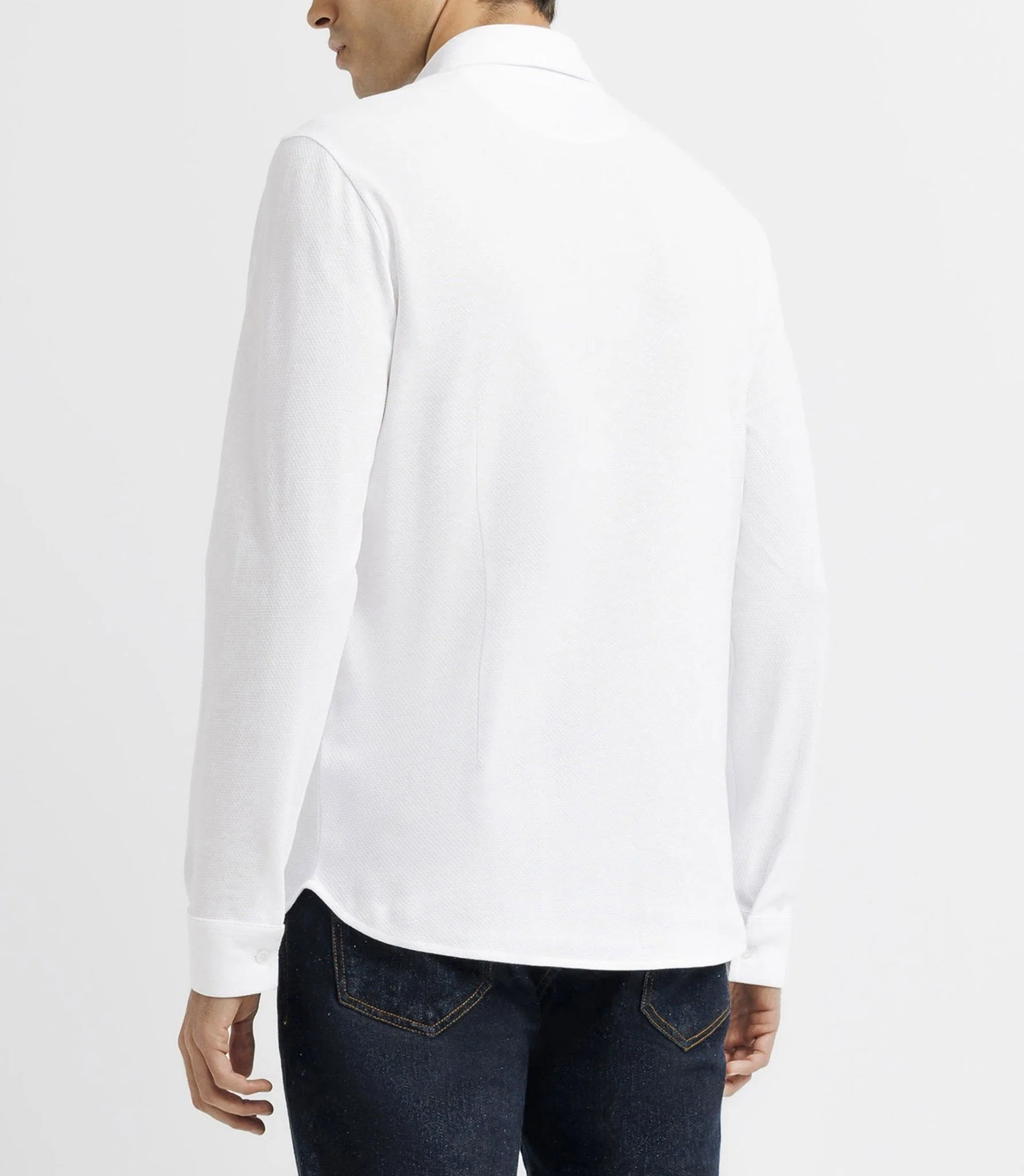 Chemise casual avec logo blanche - Image 3