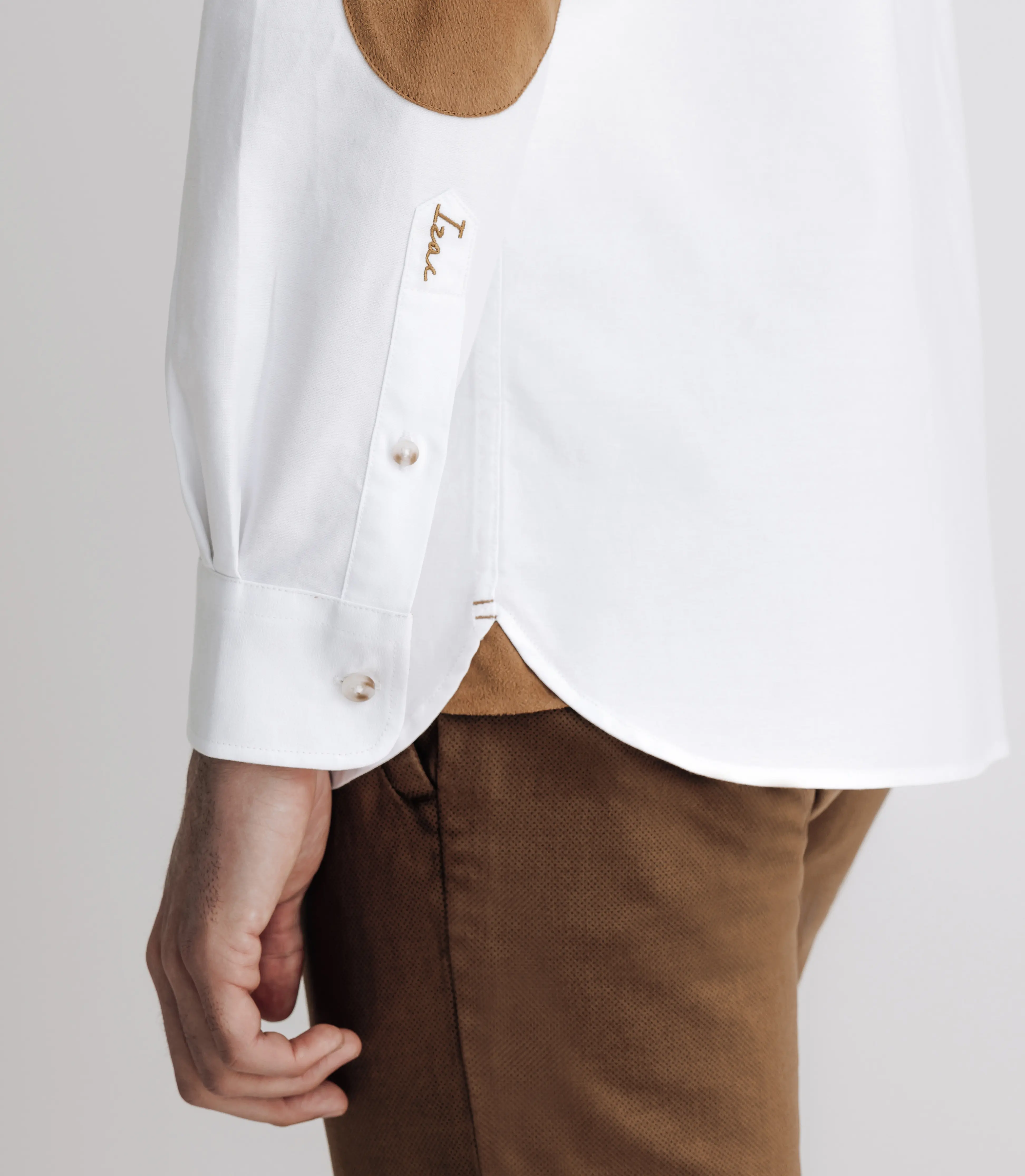 Chemise à coudières blanche - Image 3