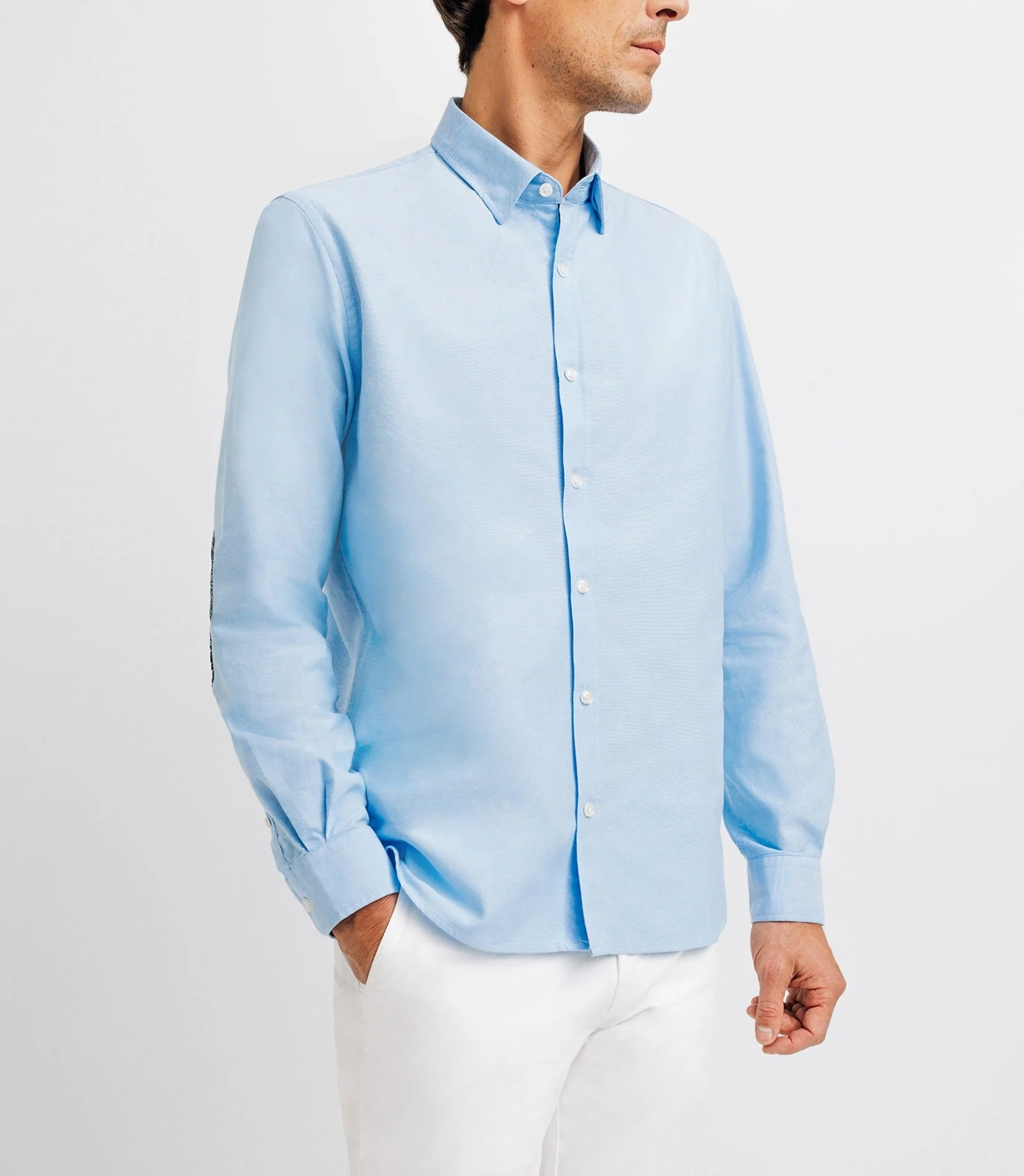 Chemise casual en coton ciel - Image 2