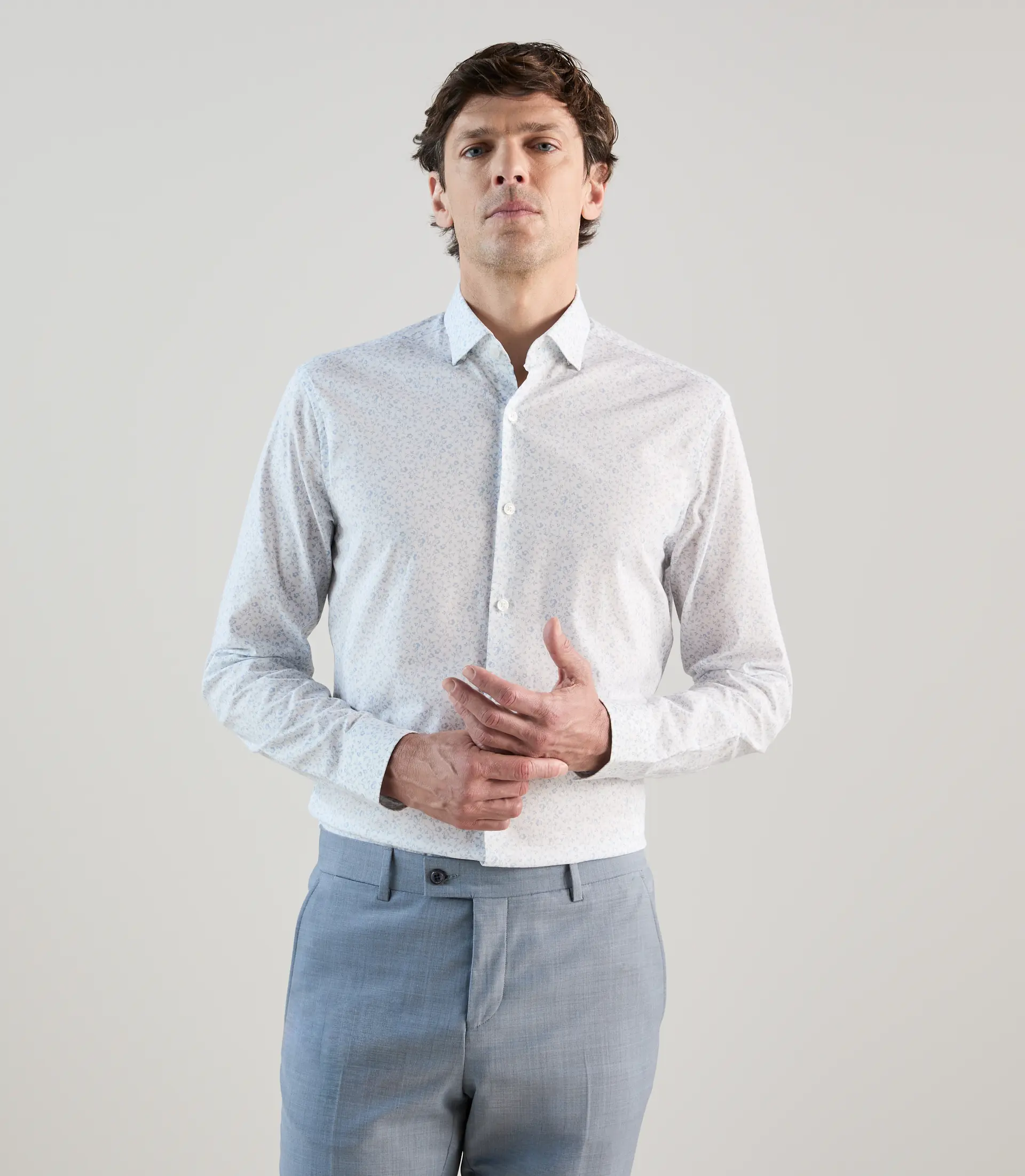 Chemise fantaisie ciel