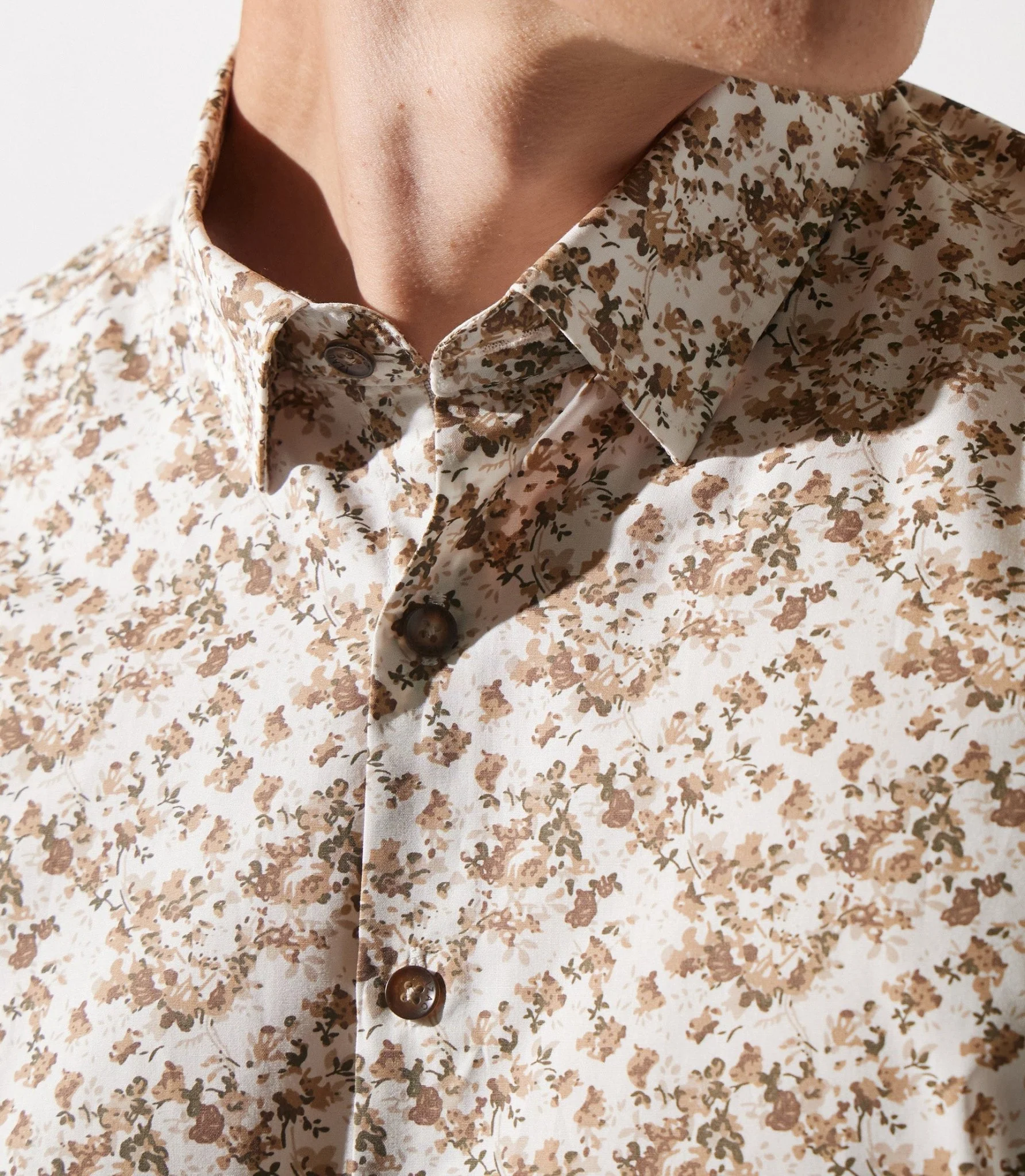 Chemise à imprimé floral kaki JACKIBT - Image 4