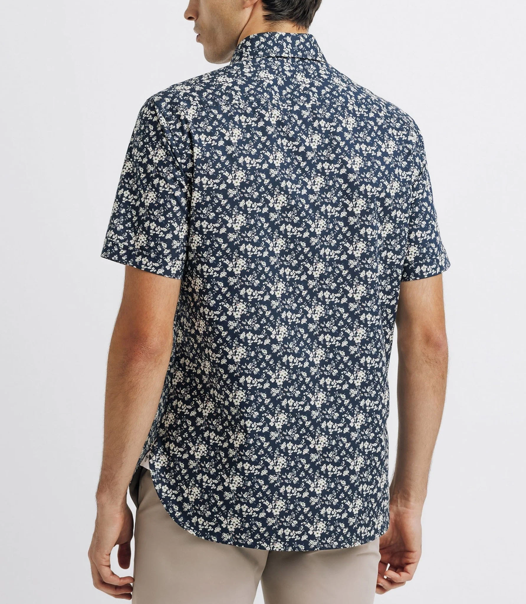 Chemise casual en coton marine - Image 2
