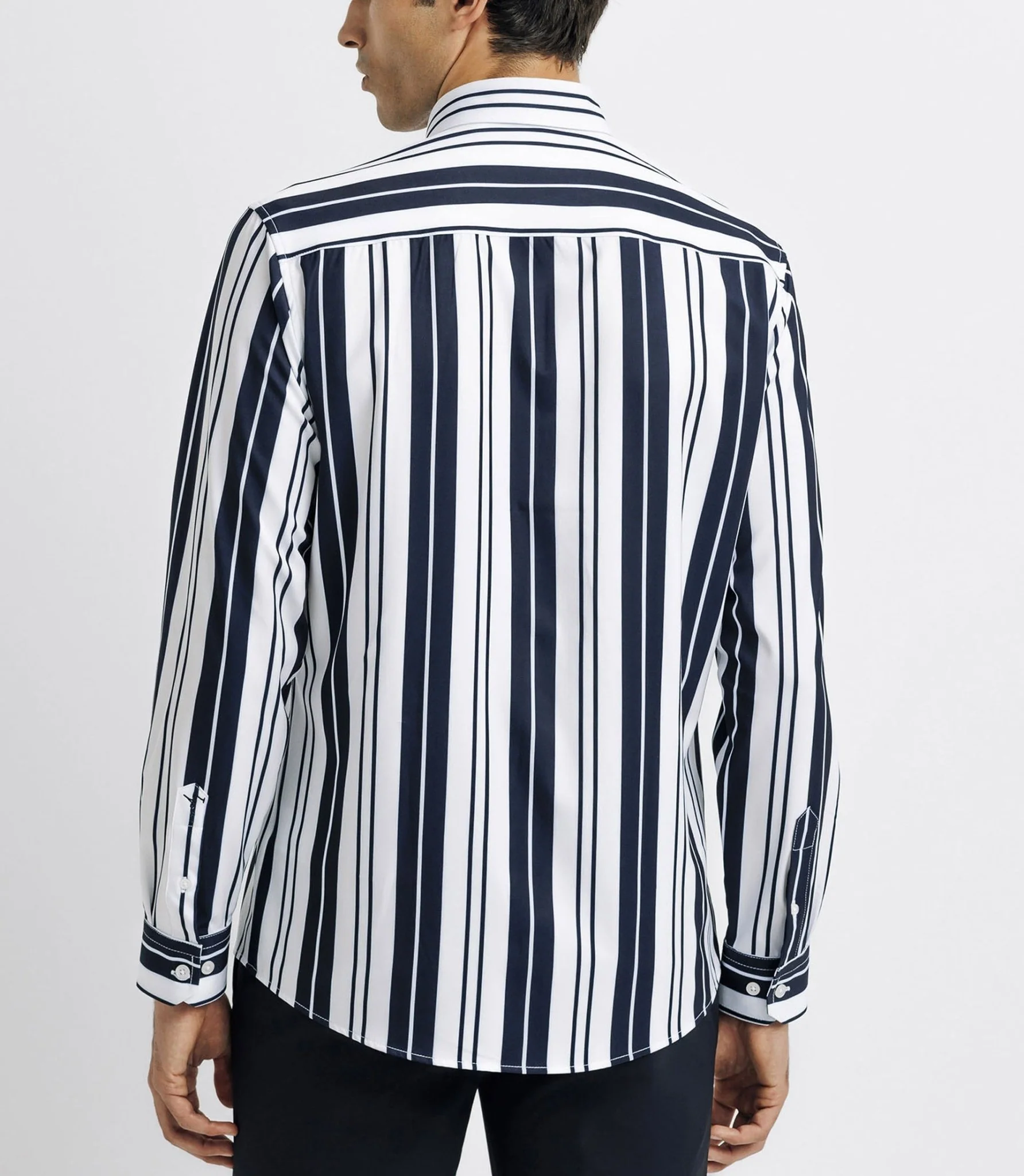 Chemise casual rayée marine - Image 3