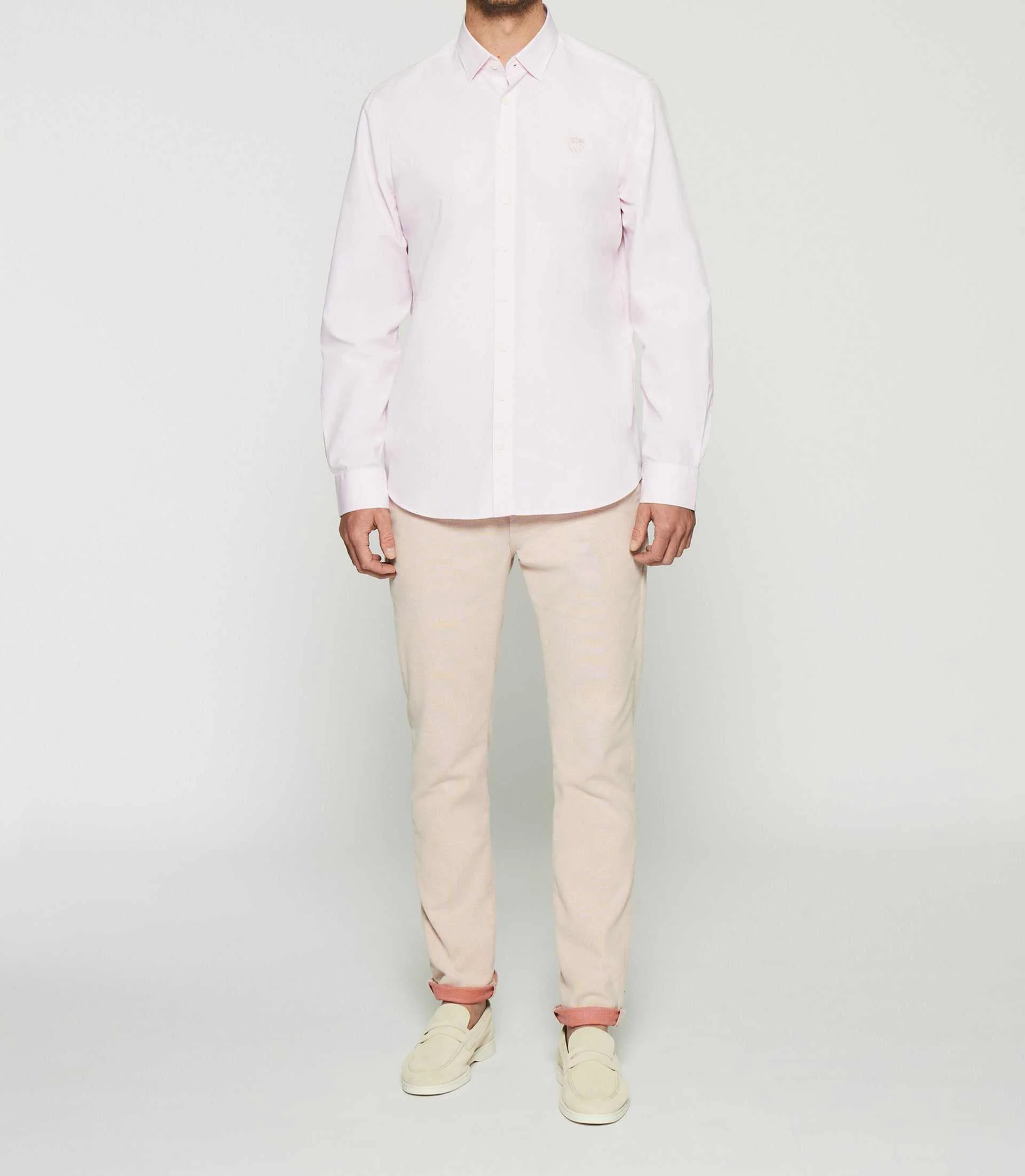Chemise unie regular rose KENNETH