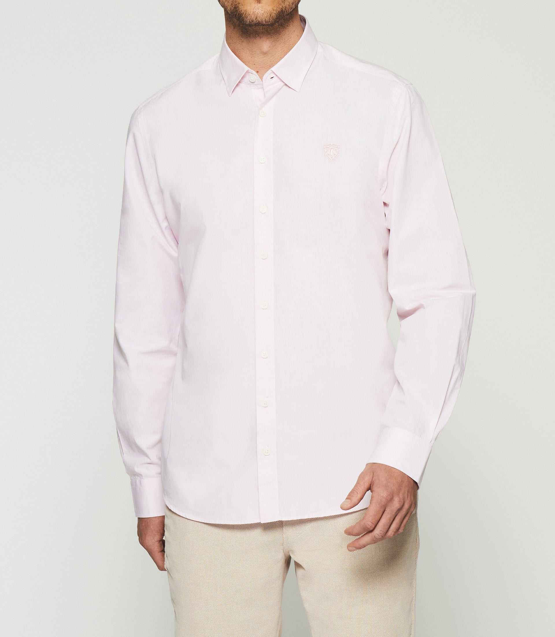 Chemise unie regular rose KENNETH - Image 2