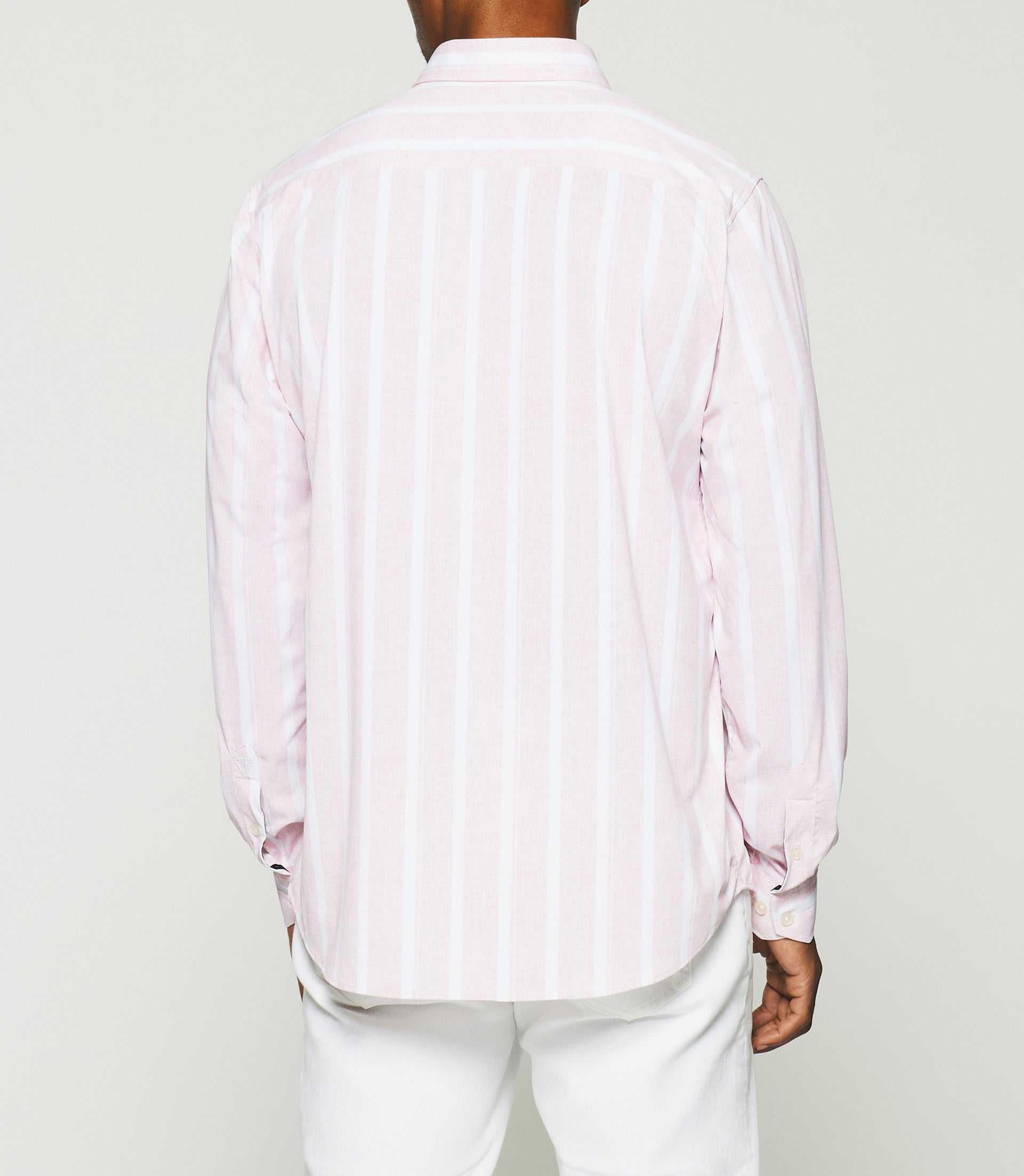 Chemise à rayures rose KYLE - Image 3