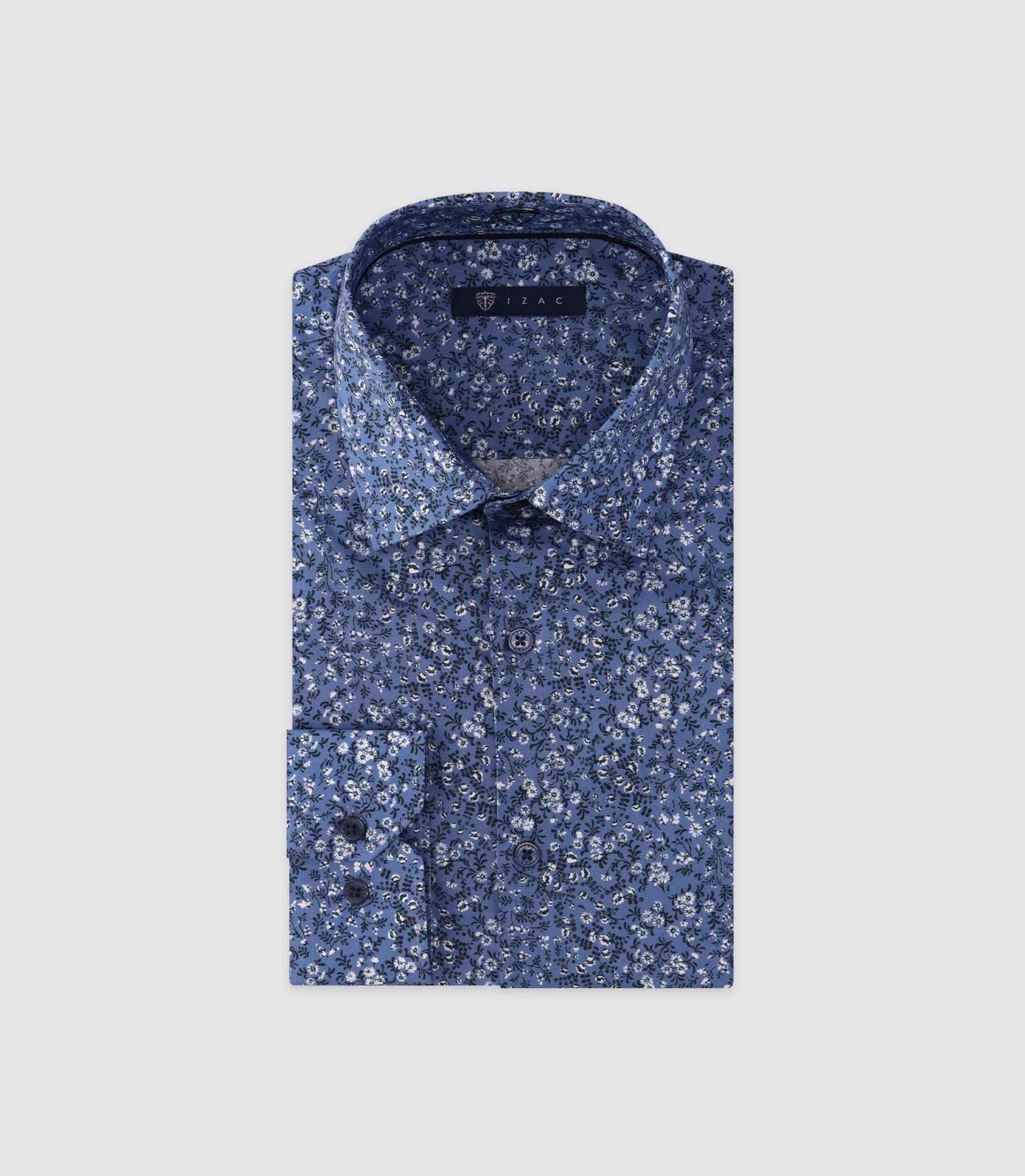 Chemise imprimée manches longues ciel