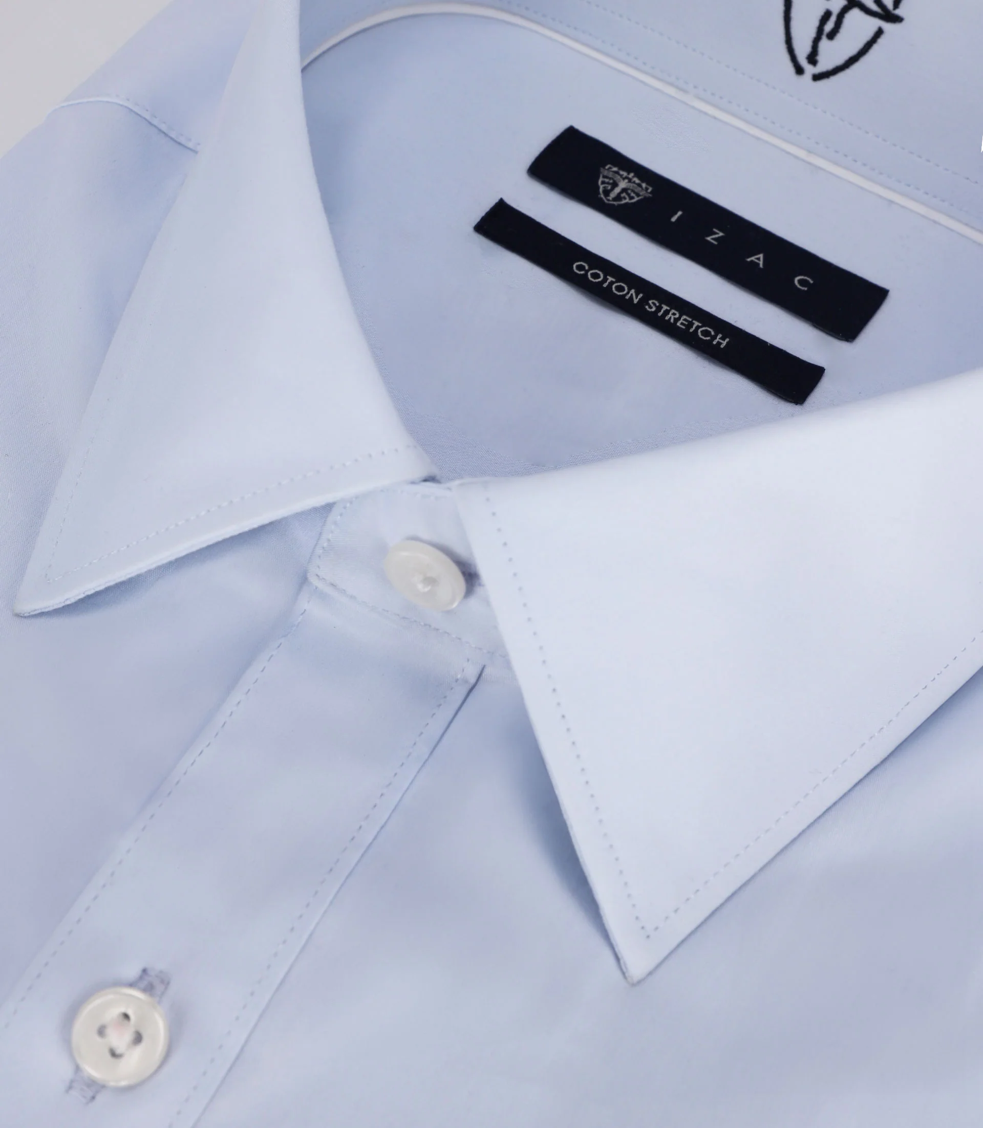 Chemise unie ciel - Image 2