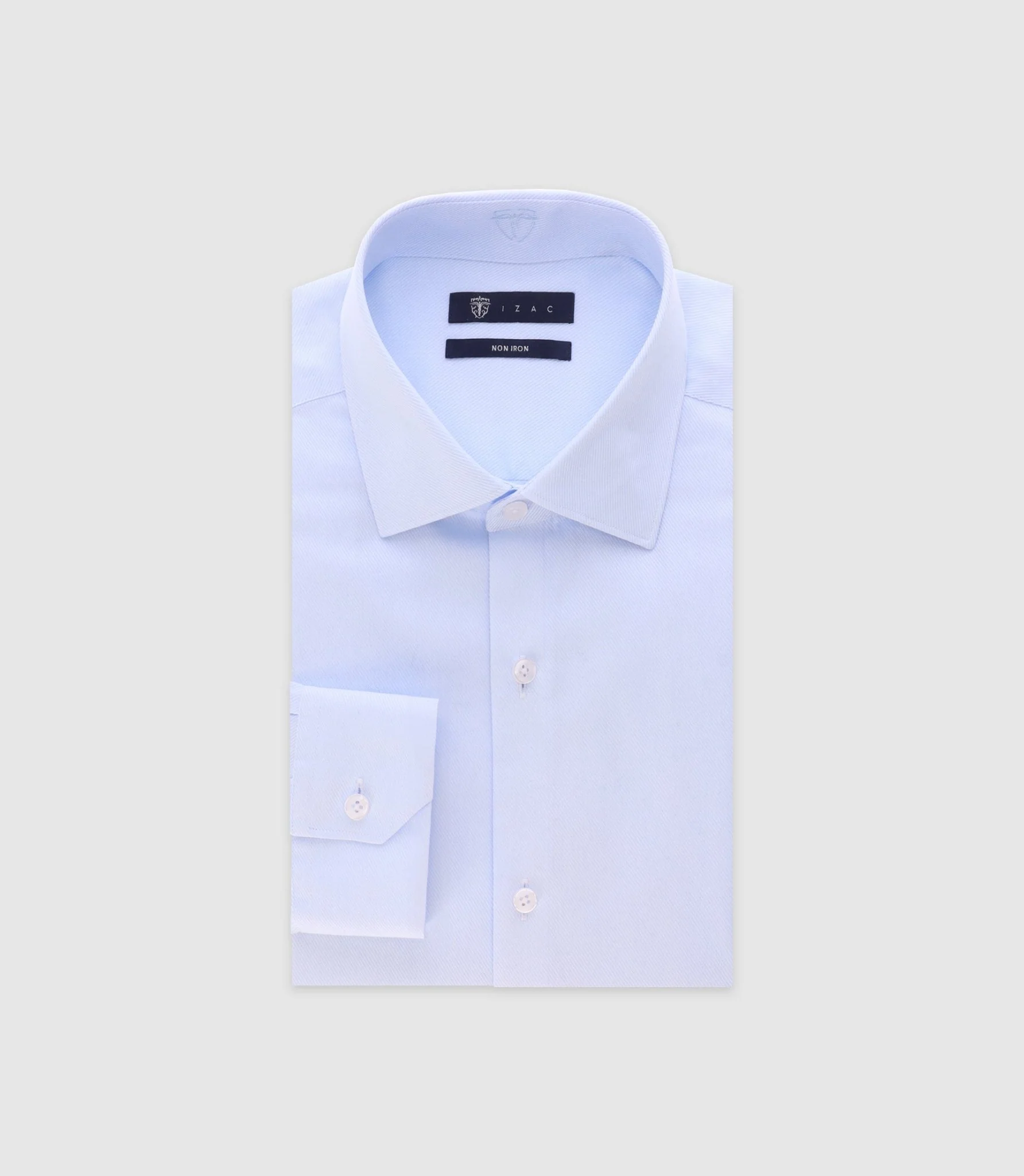 Chemise twill infroissable ciel