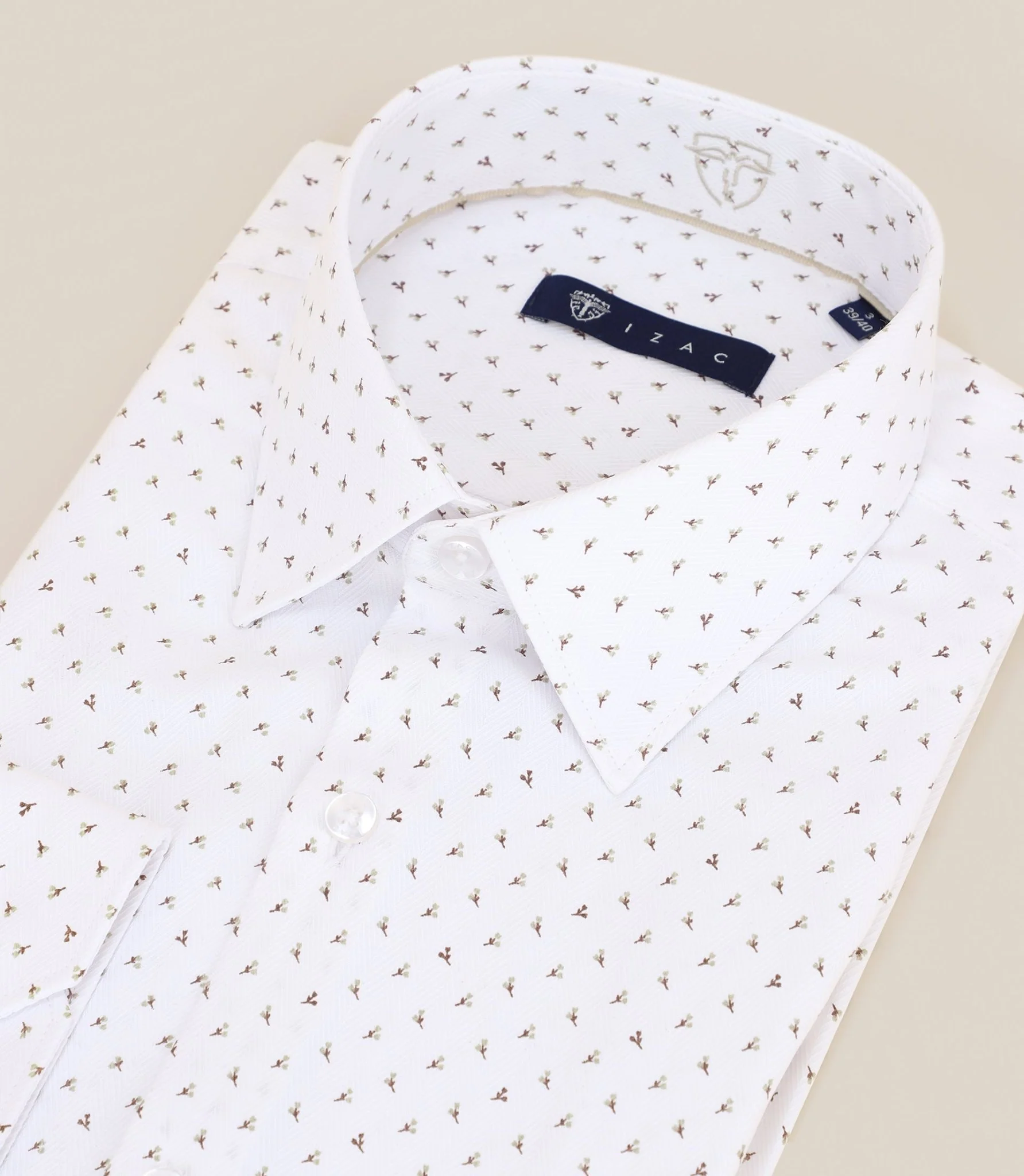 Chemise col français camel - Image 2