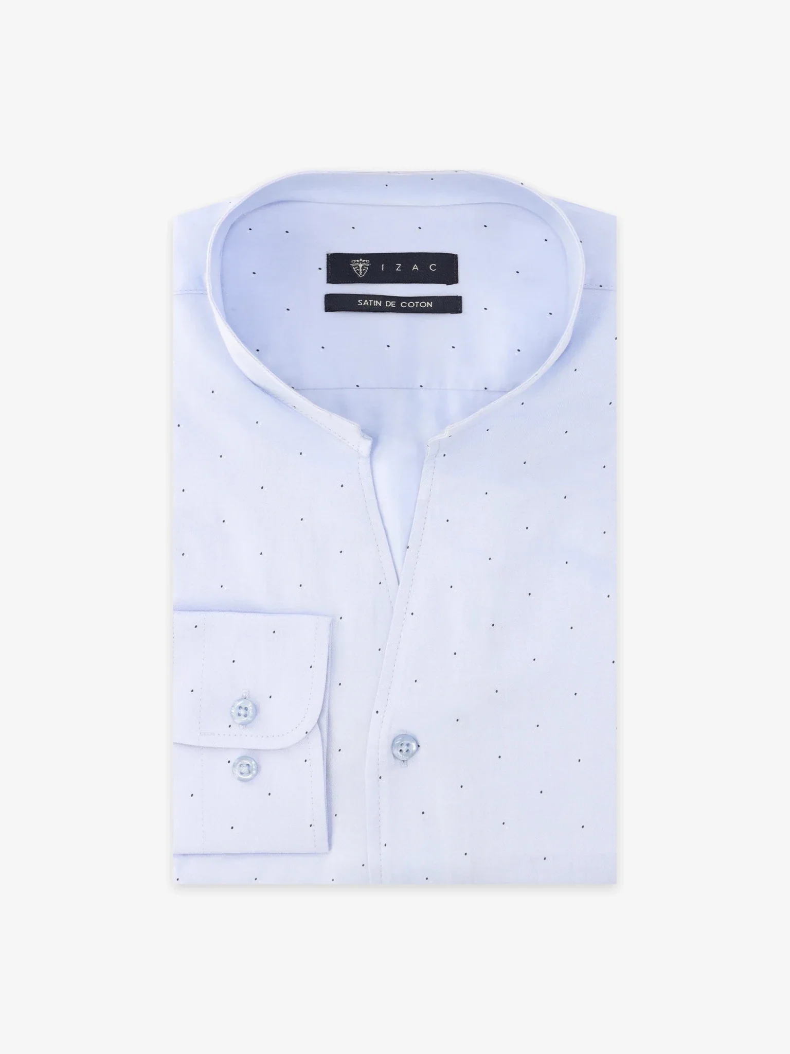 Chemise col philosophe ciel