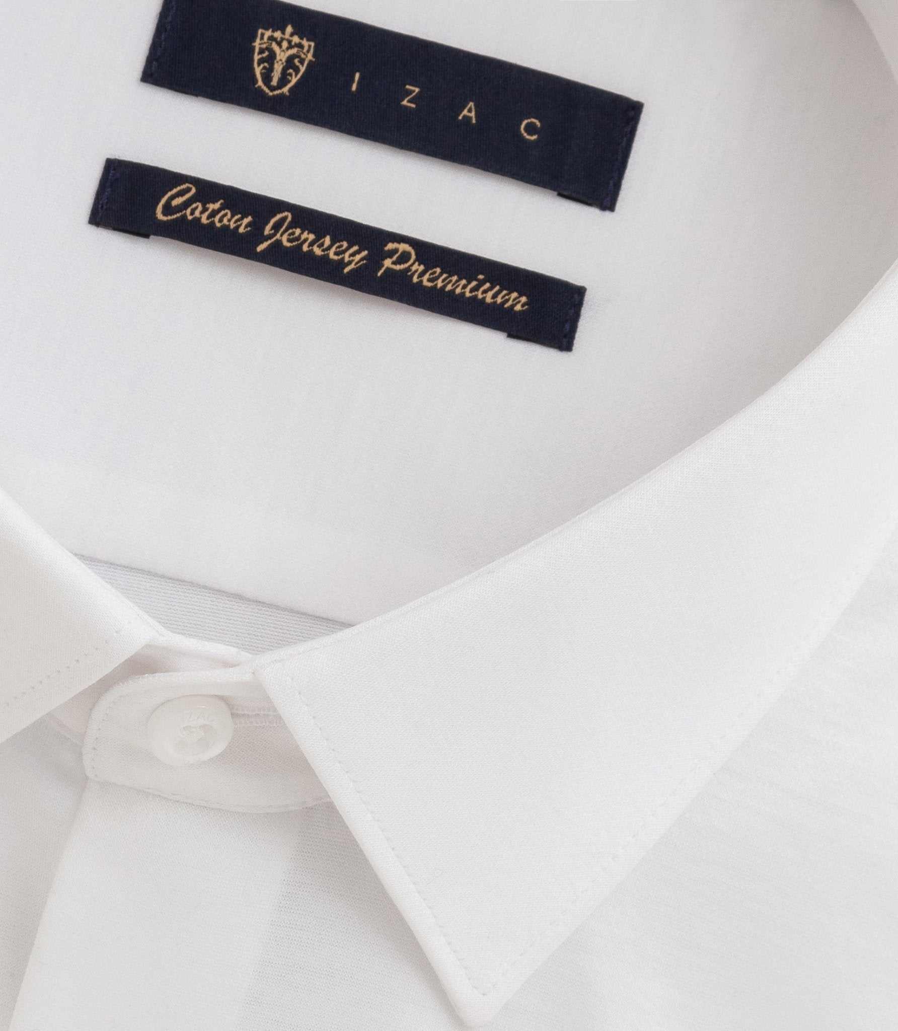 Chemise en jersey de coton blanc PYLAN - Image 2