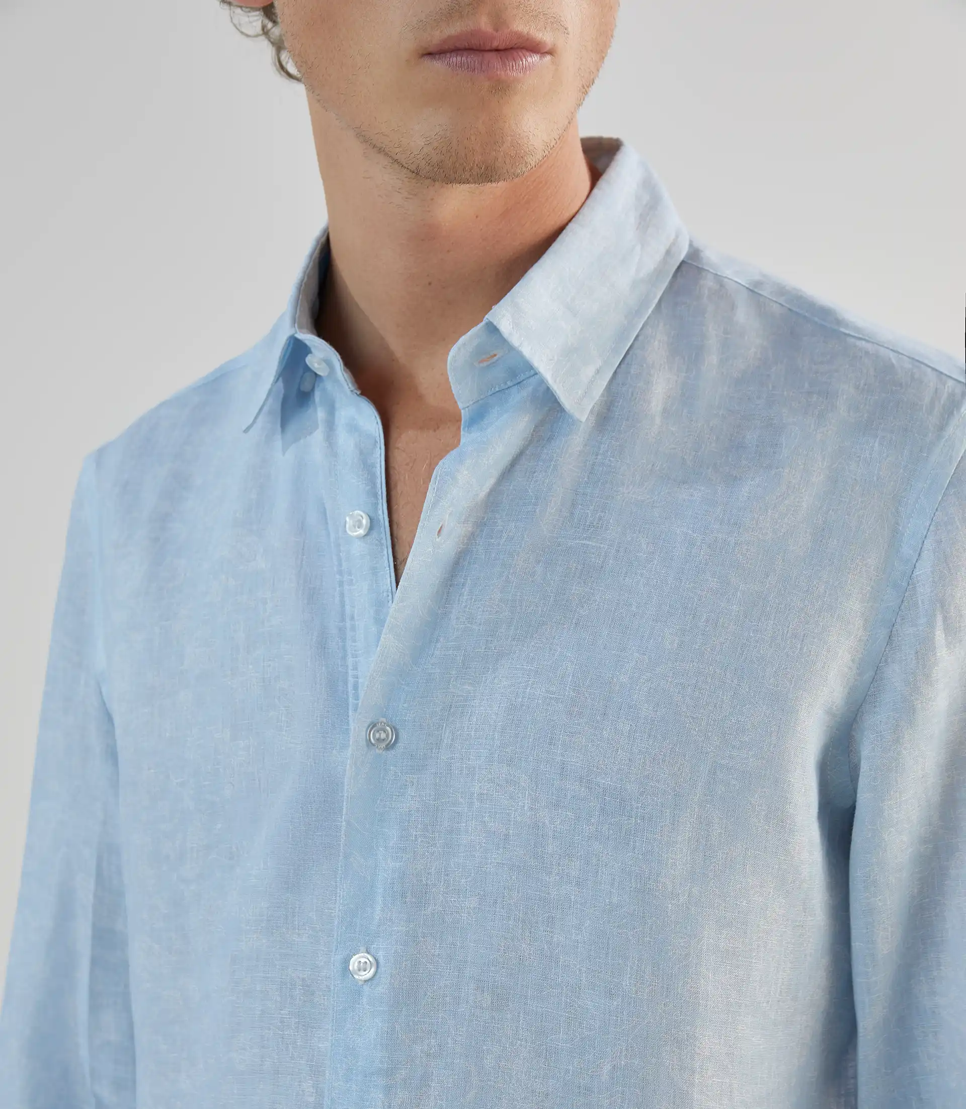 Chemise casual ciel - Image 2