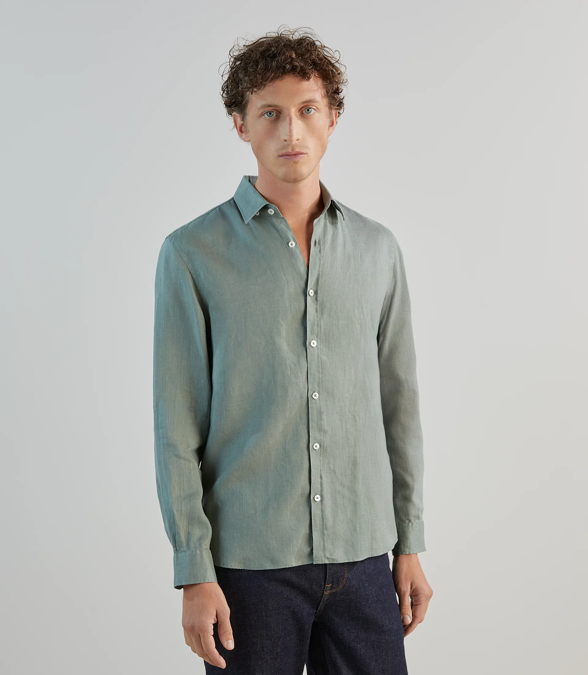 Chemise 100% lin lichen - Image 2